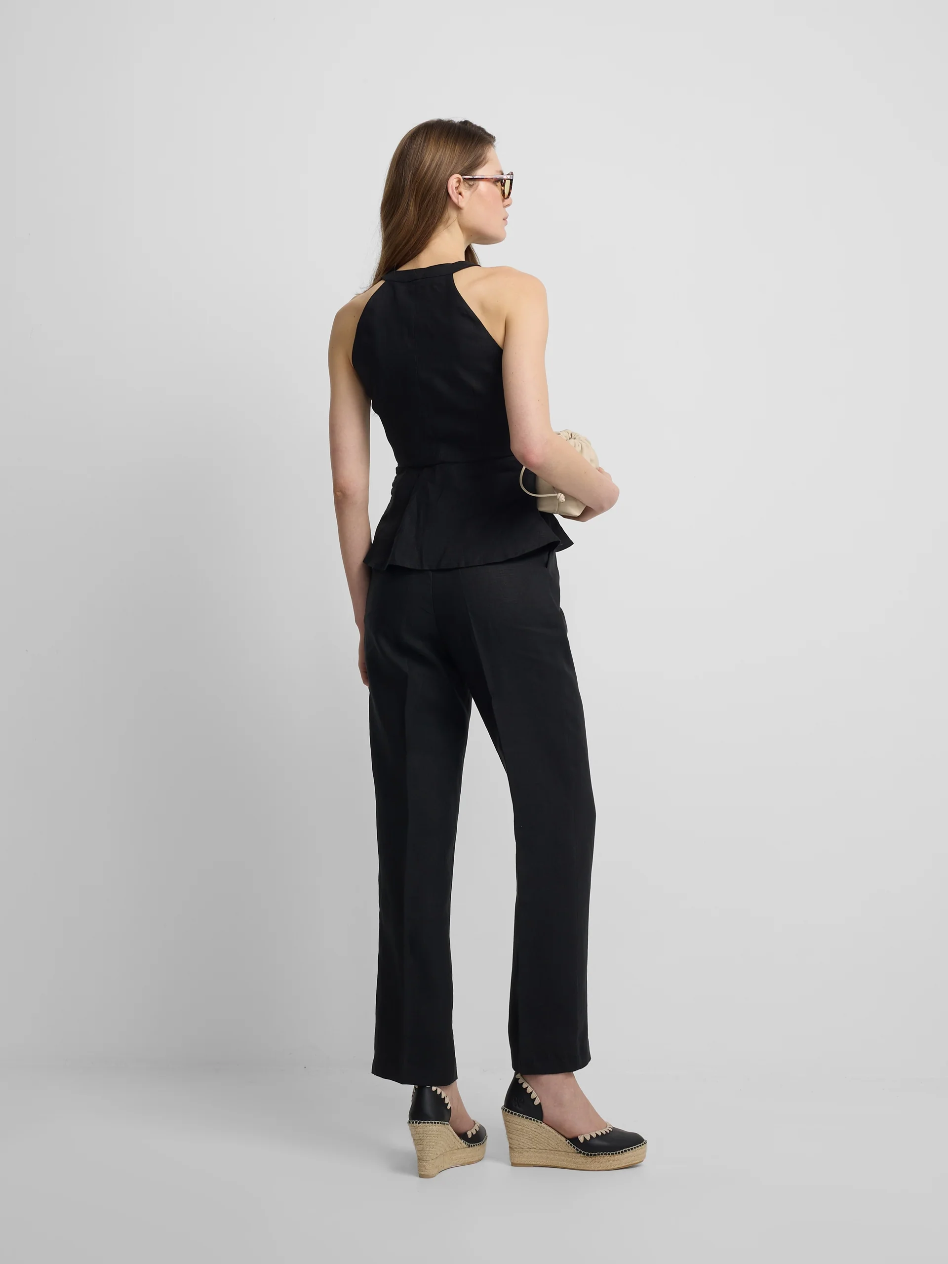 Pantalon lino negro - Image 6