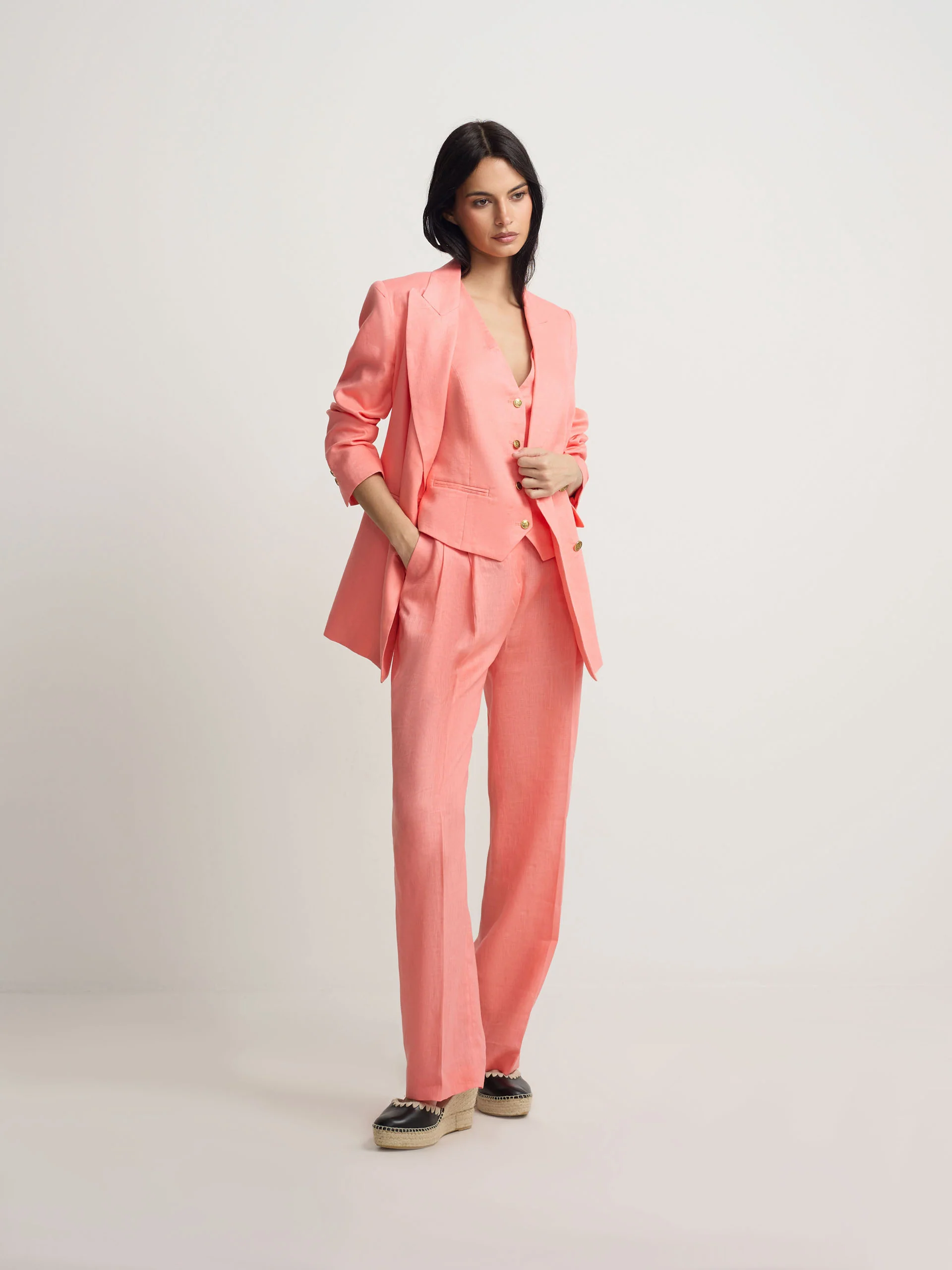 Pantalon recto coral - Image 4
