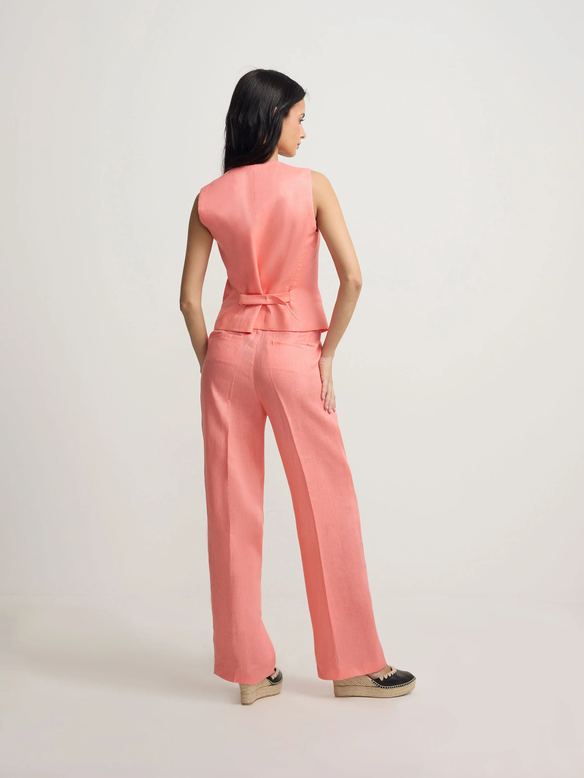 Pantalon recto coral - Image 7