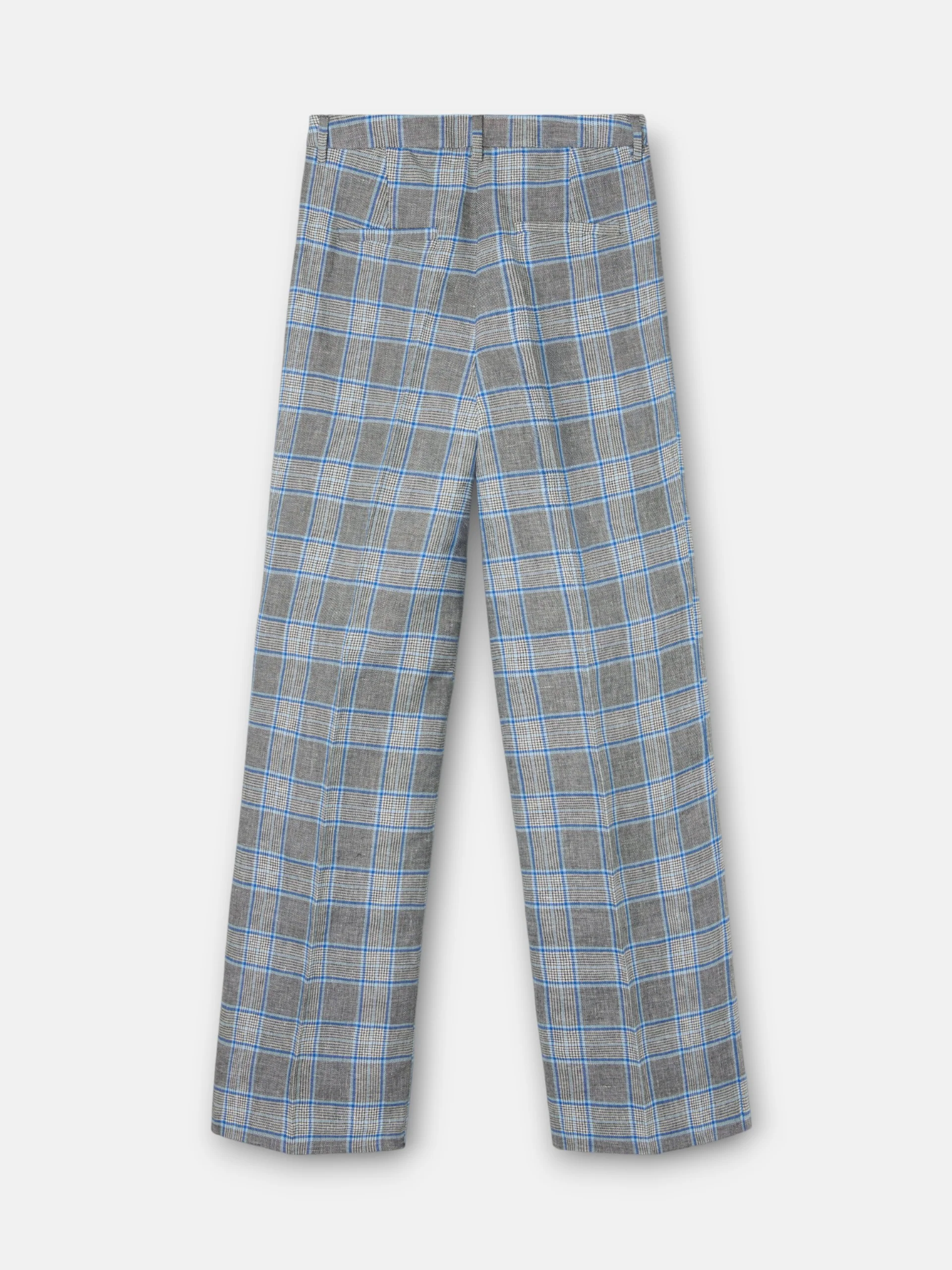 Pantalon recto cuadros marino - Image 9