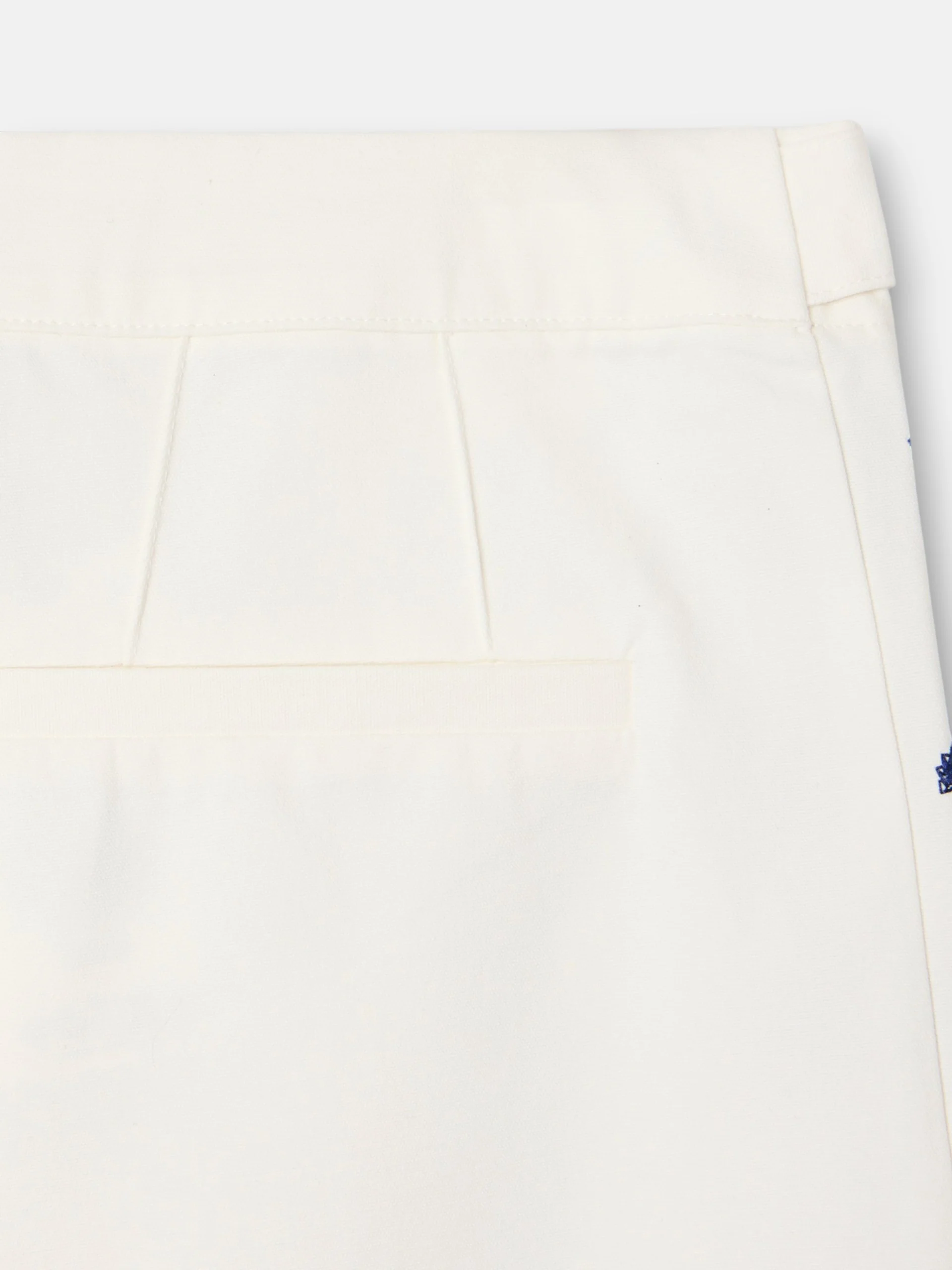 Pantalon recto detalles bordados blanco - Image 7