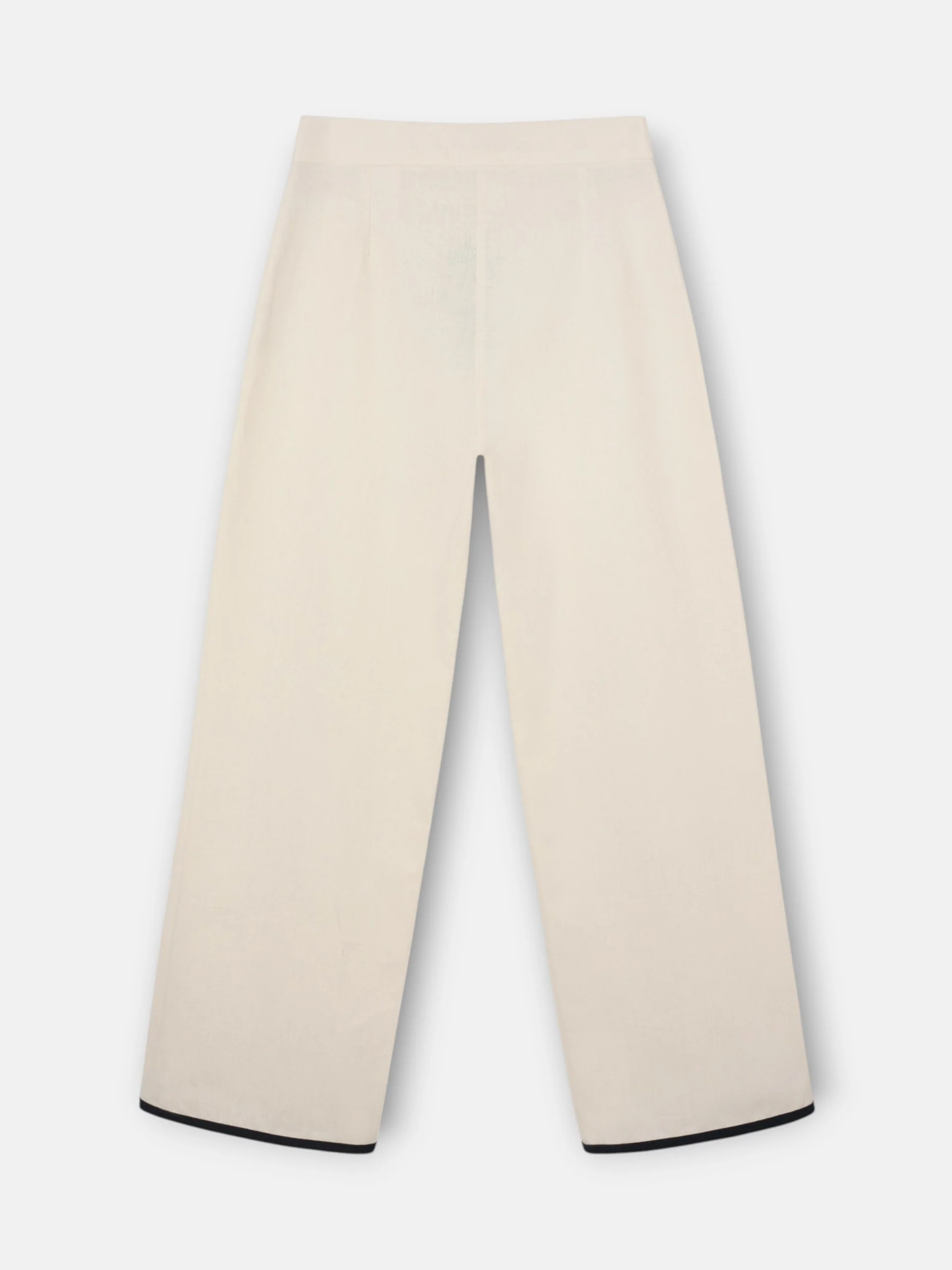 Pantalon recto lino crudo - Image 5
