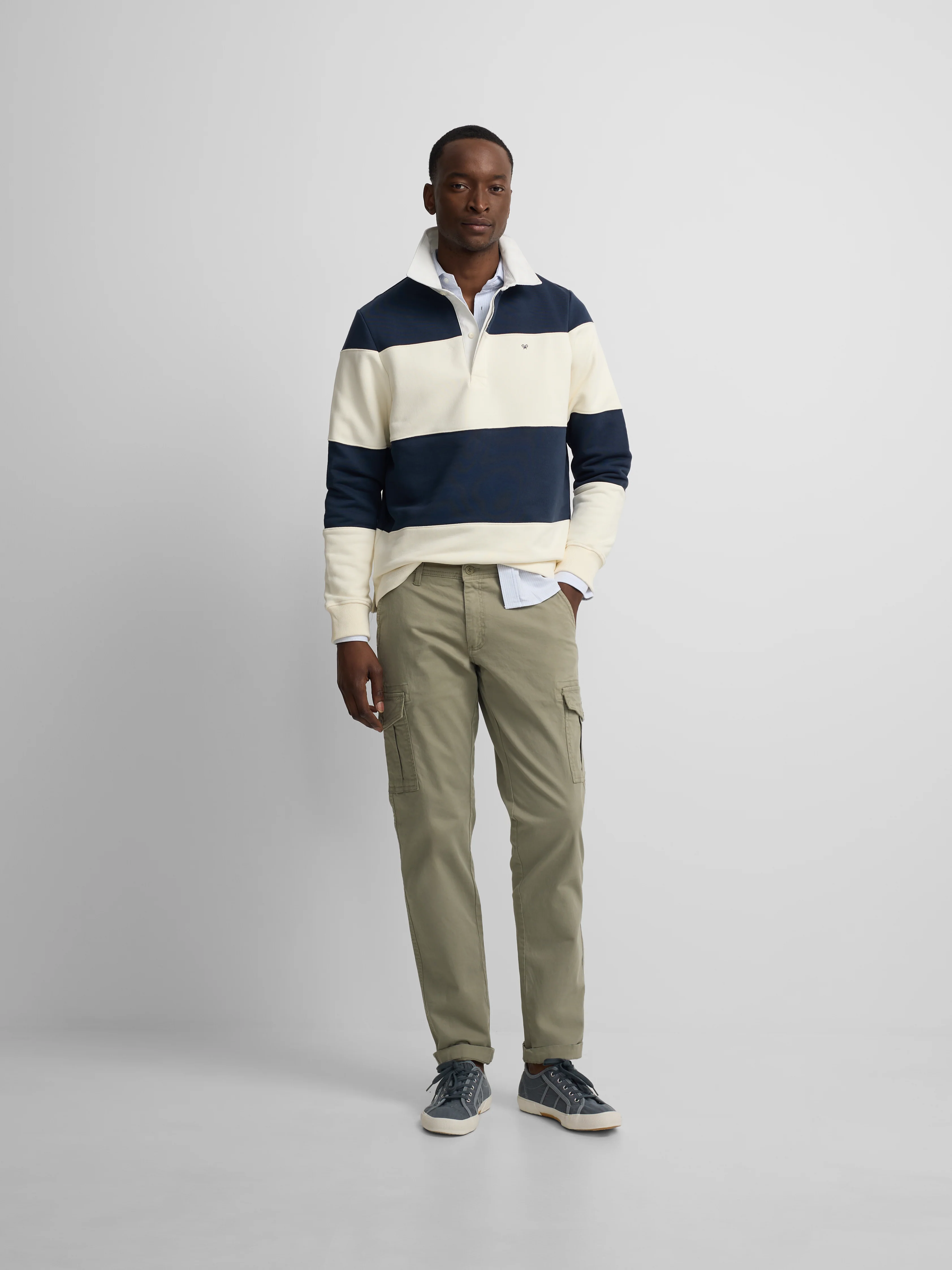 Pantalon sport cargo verde medio - Image 3