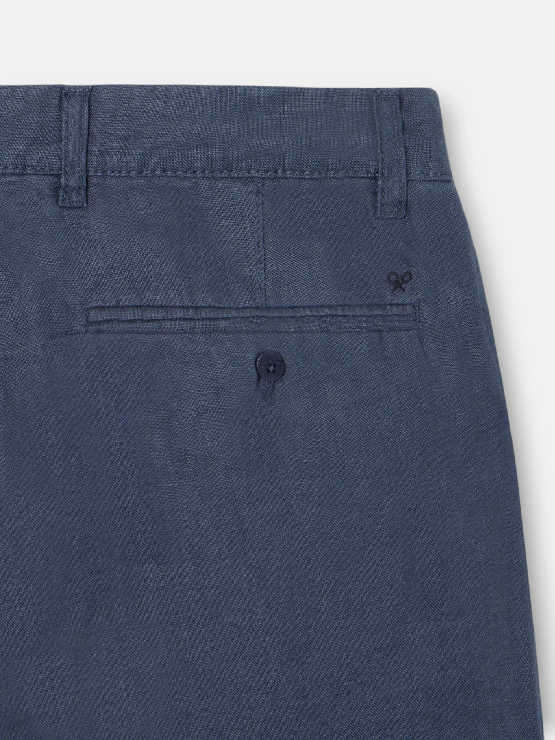 Pantalon sport chino lino azul indigo - Image 9