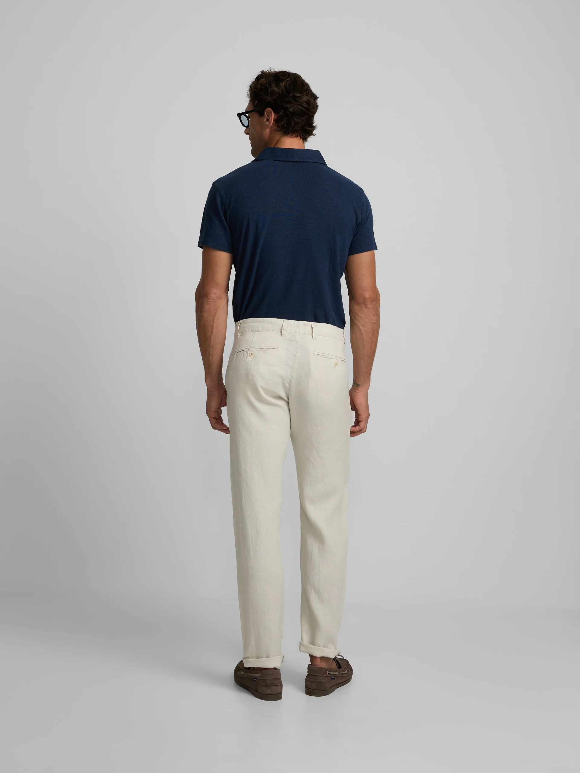 Pantalon sport chino lino beige - Image 6