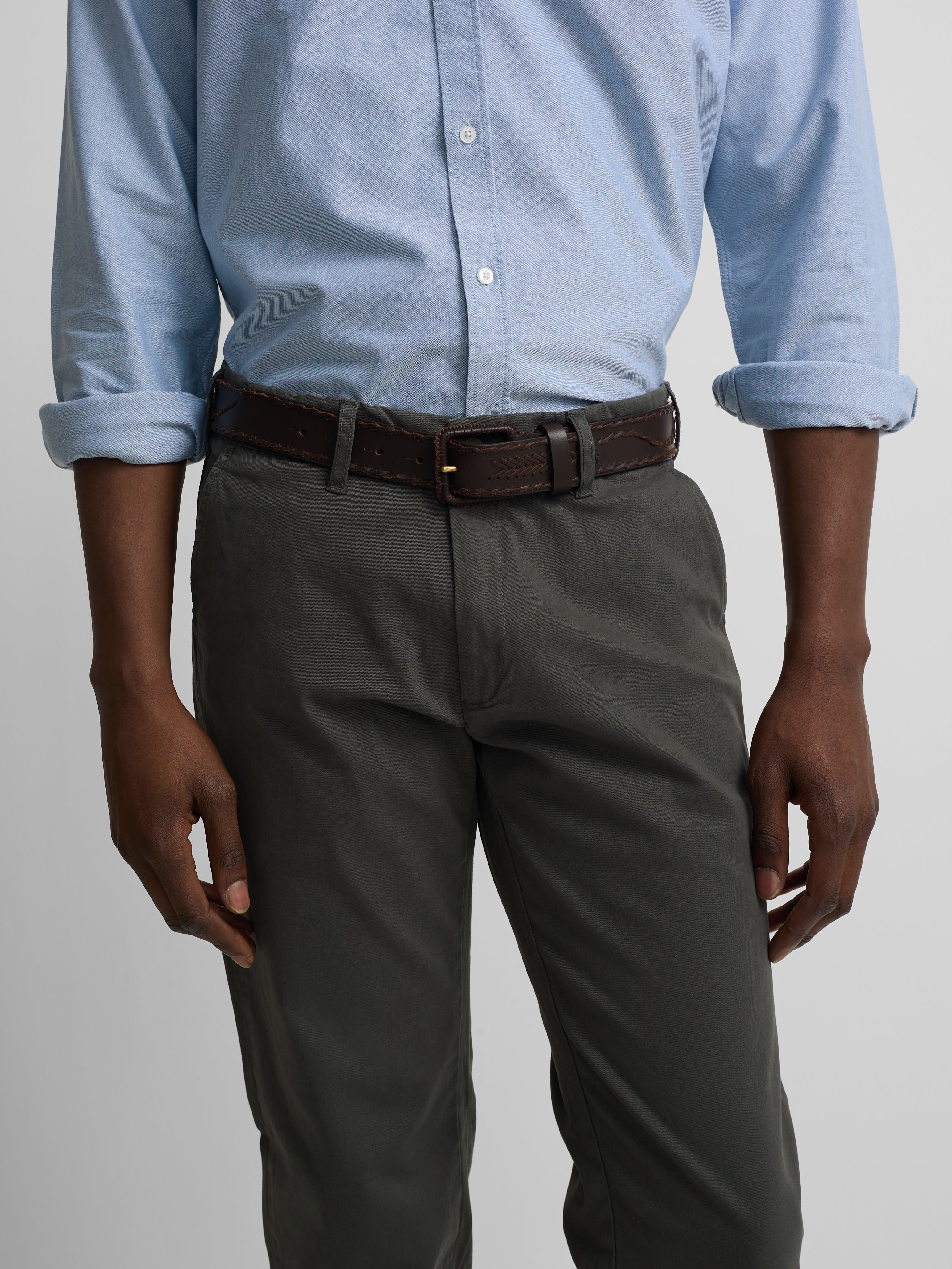 Pantalon sport chino verde oscuro - Image 3