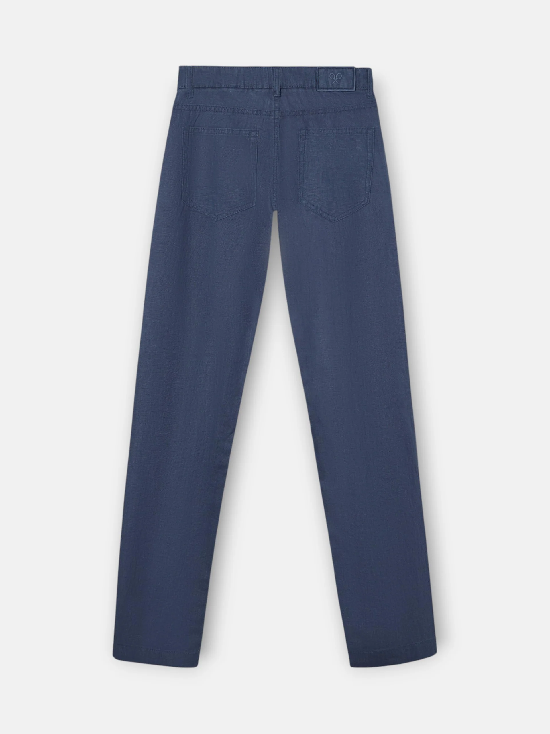 Pantalon sport cinco bolsillos lino azul indigo - Image 9