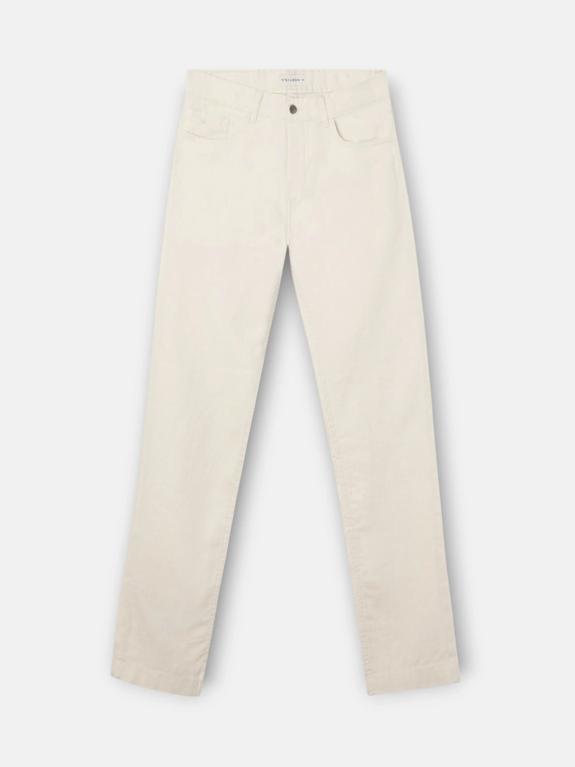 Pantalon sport cinco bolsillos lino piedra - Image 8