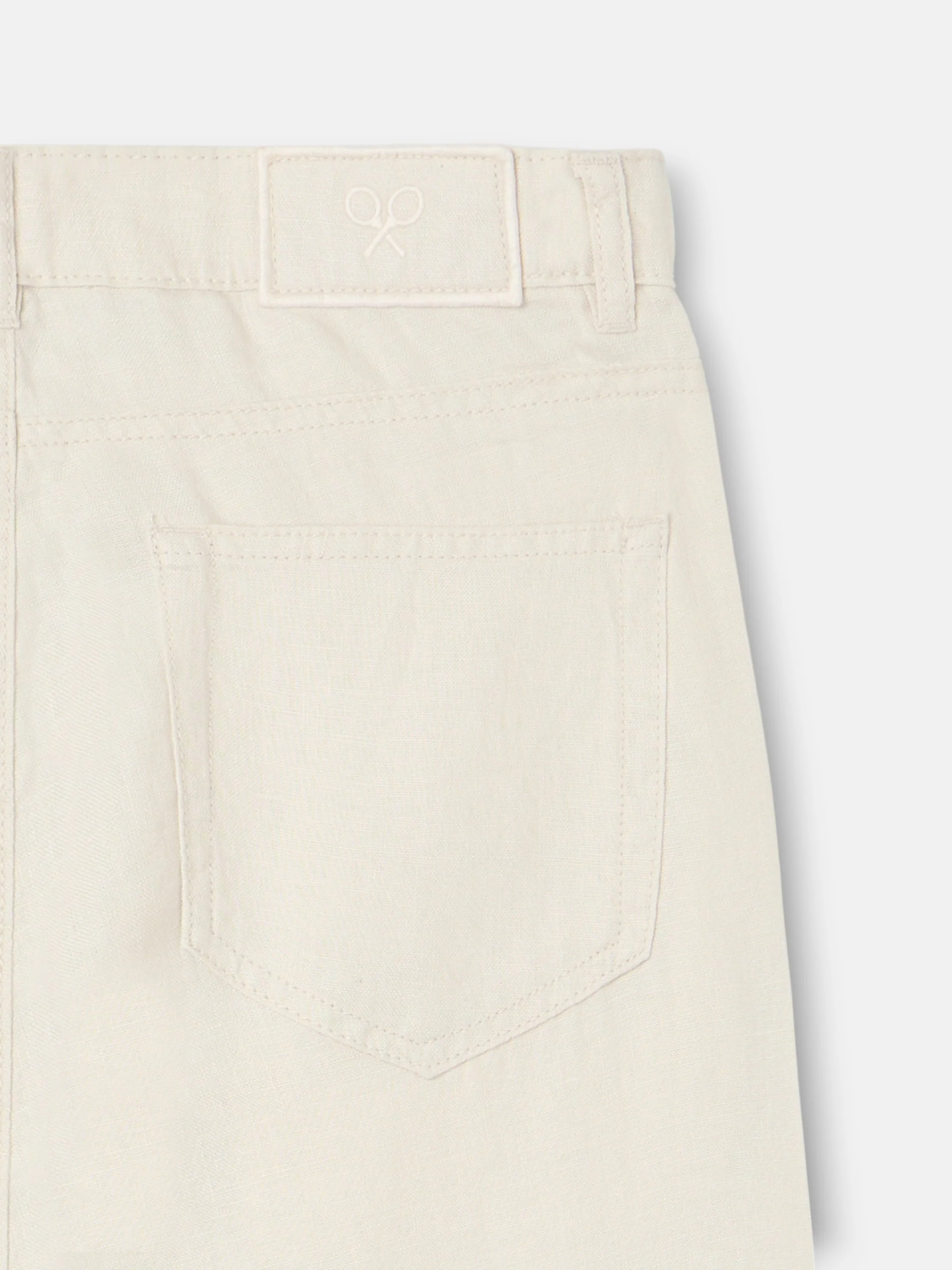 Pantalon sport cinco bolsillos lino piedra - Image 9