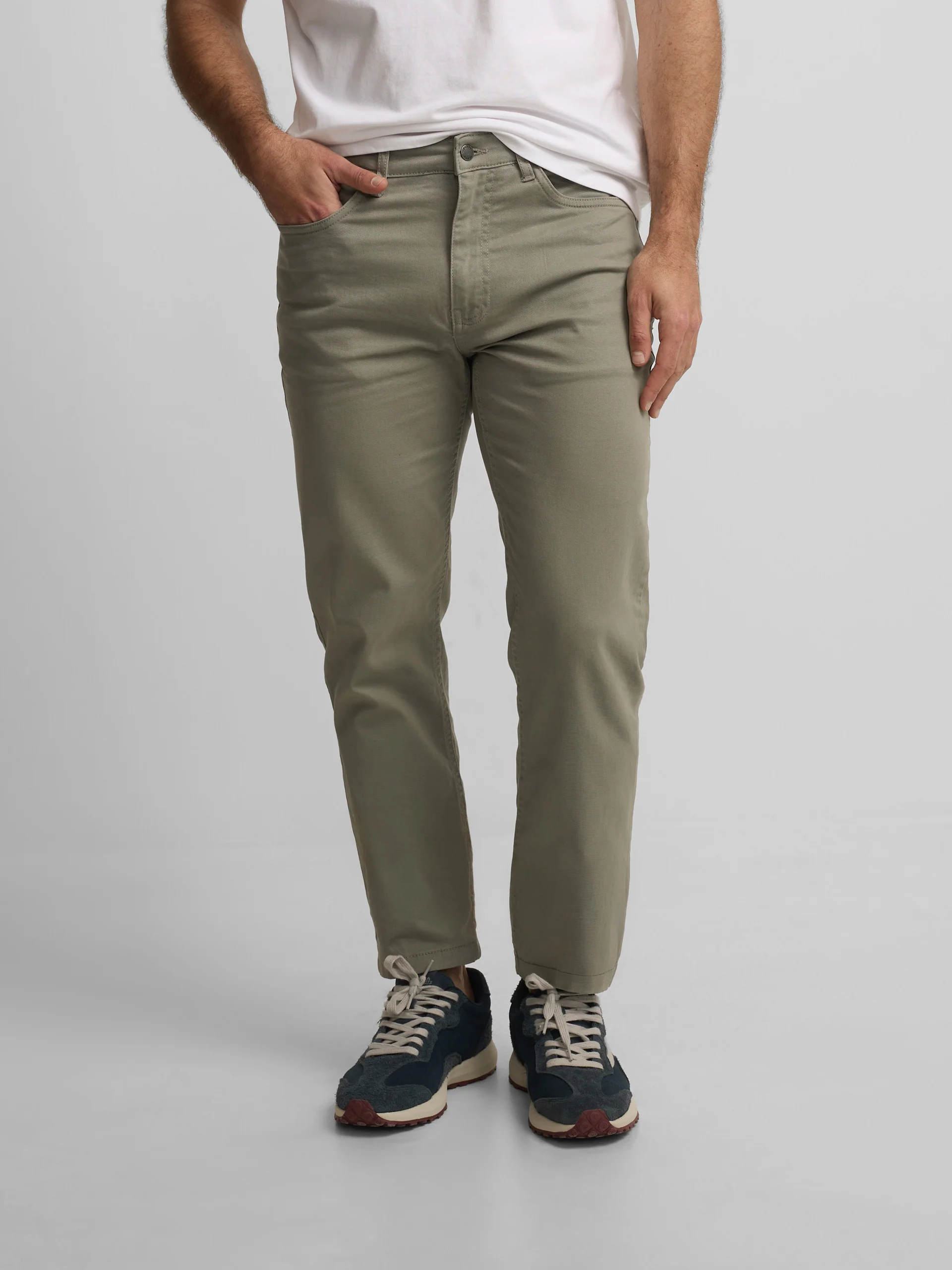 Pantalon sport cinco bolsillos verde medio - Image 3