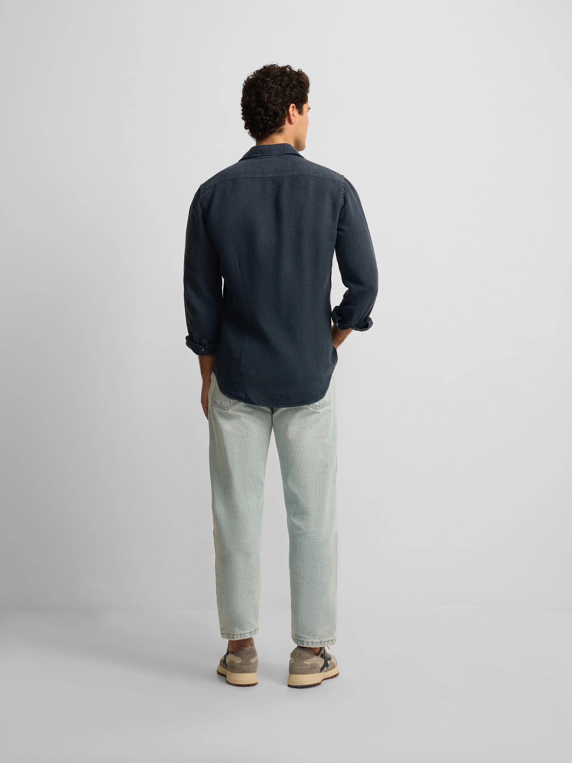 Pantalon sport denim tapered azul claro - Image 6