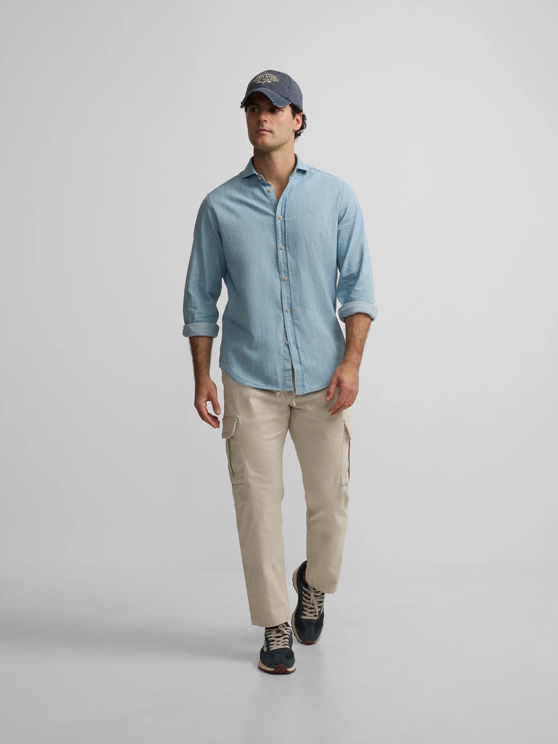 Pantalon sport jogger cargo beige - Image 4