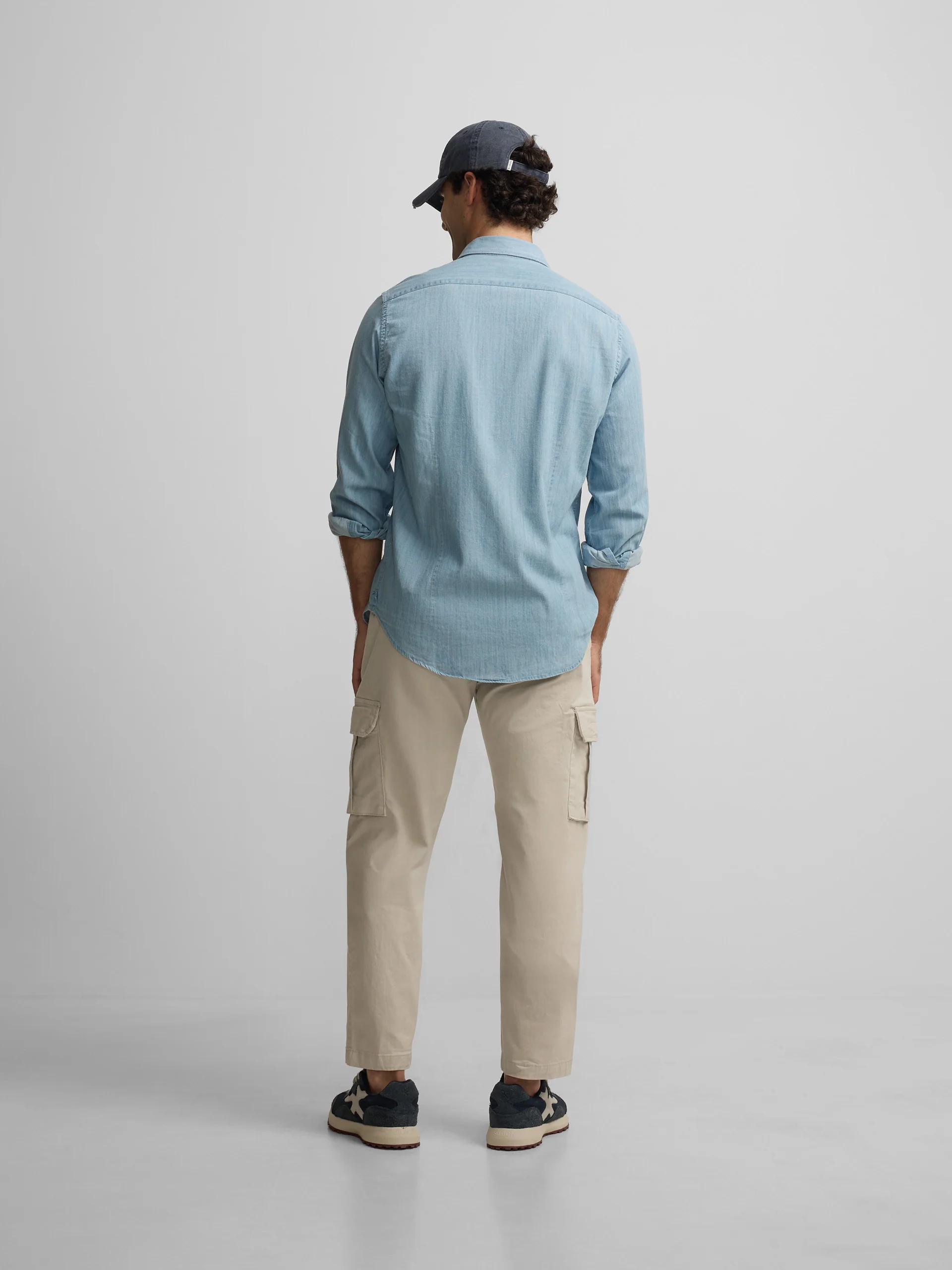 Pantalon sport jogger cargo beige - Image 5