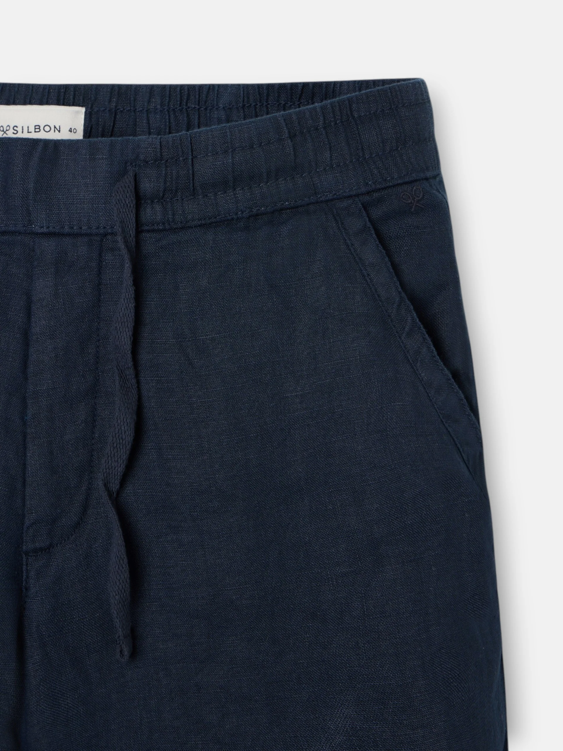 Pantalon sport jogger lino azul navy - Image 3