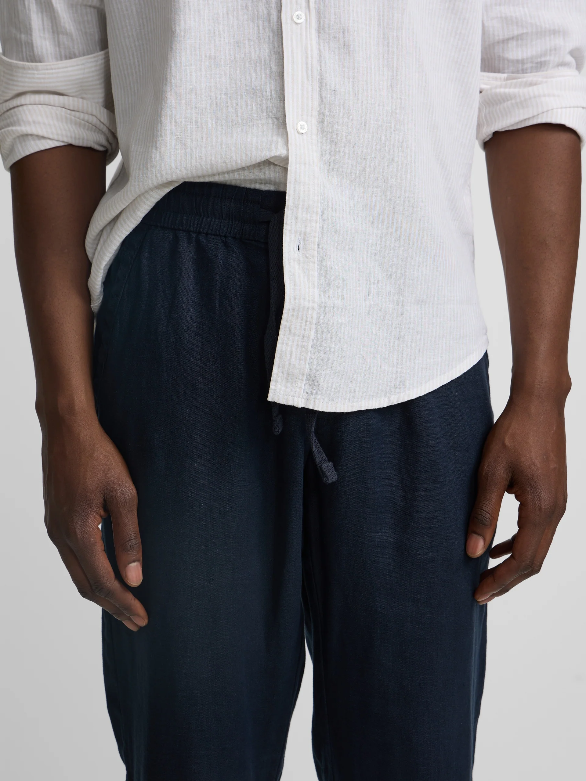 Pantalon sport jogger lino azul navy - Image 4