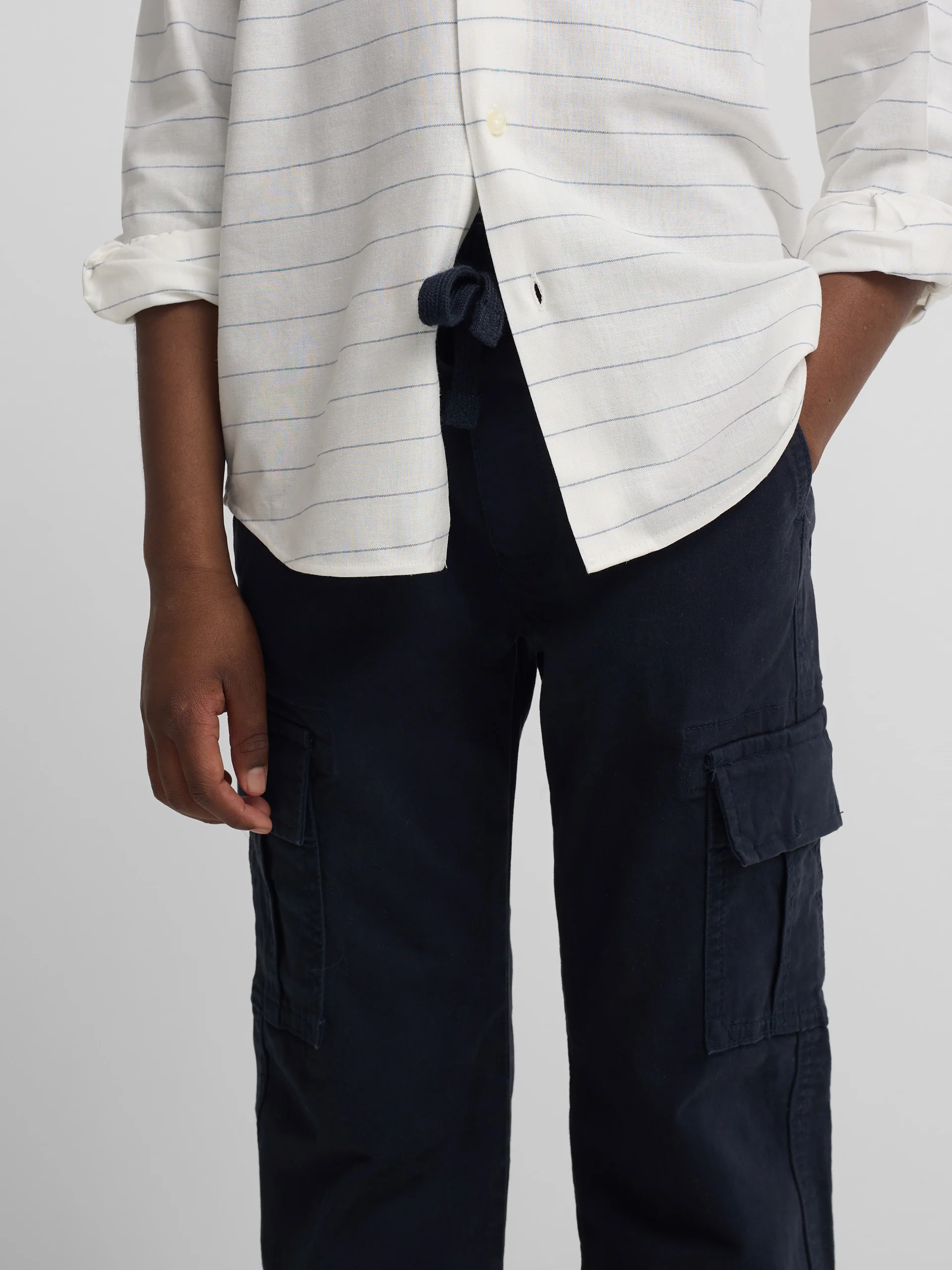 Pantalon sport kids cargo azul navy - Image 3