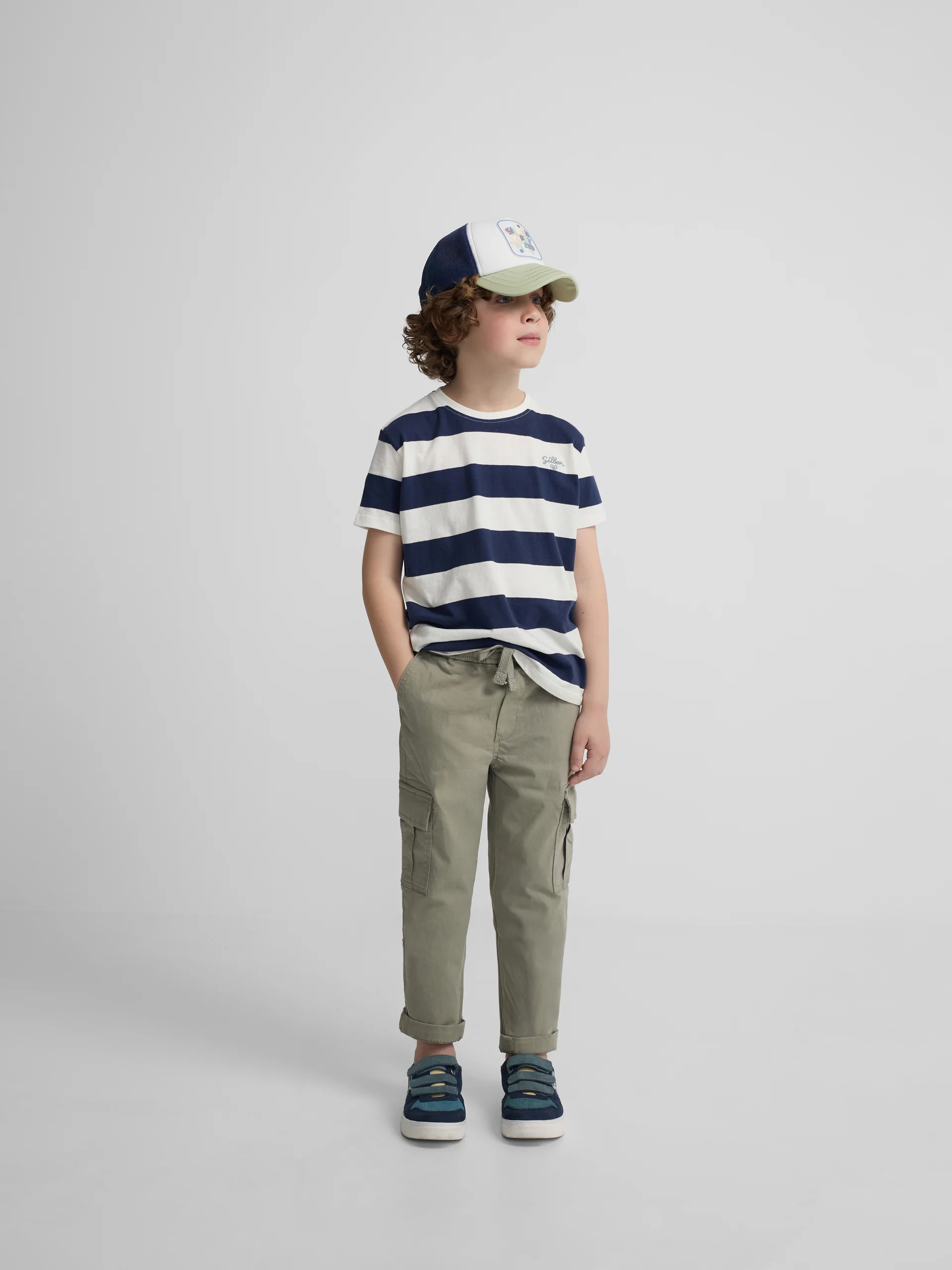 Pantalon sport kids cargo verde