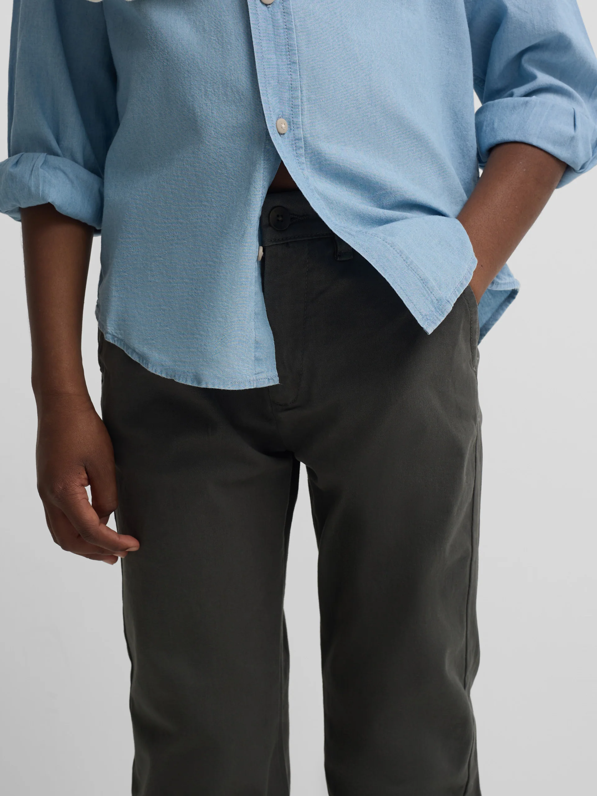 Pantalon sport kids chino verde - Image 3