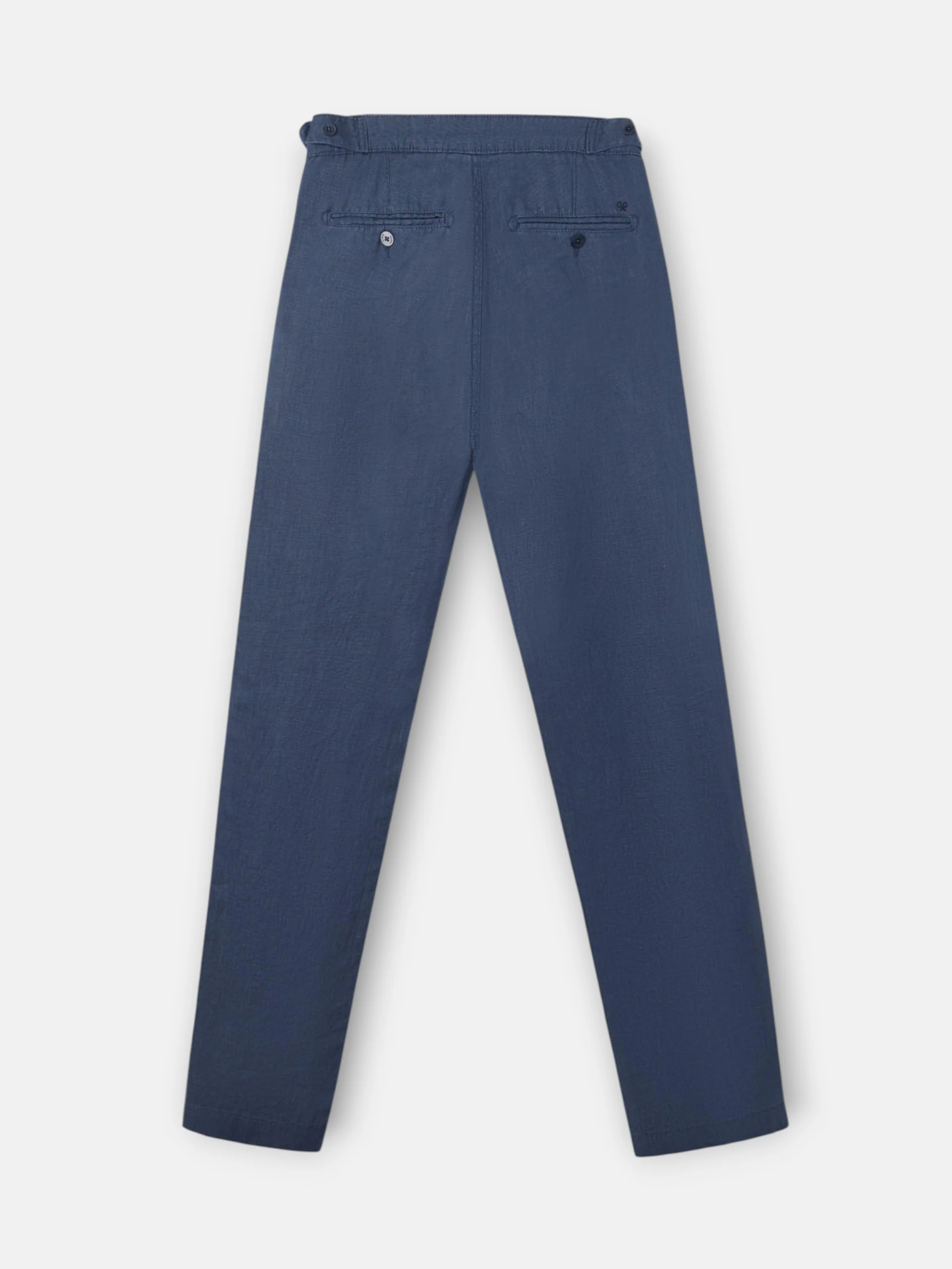 Pantalon sport pinza lino azul indigo - Image 9