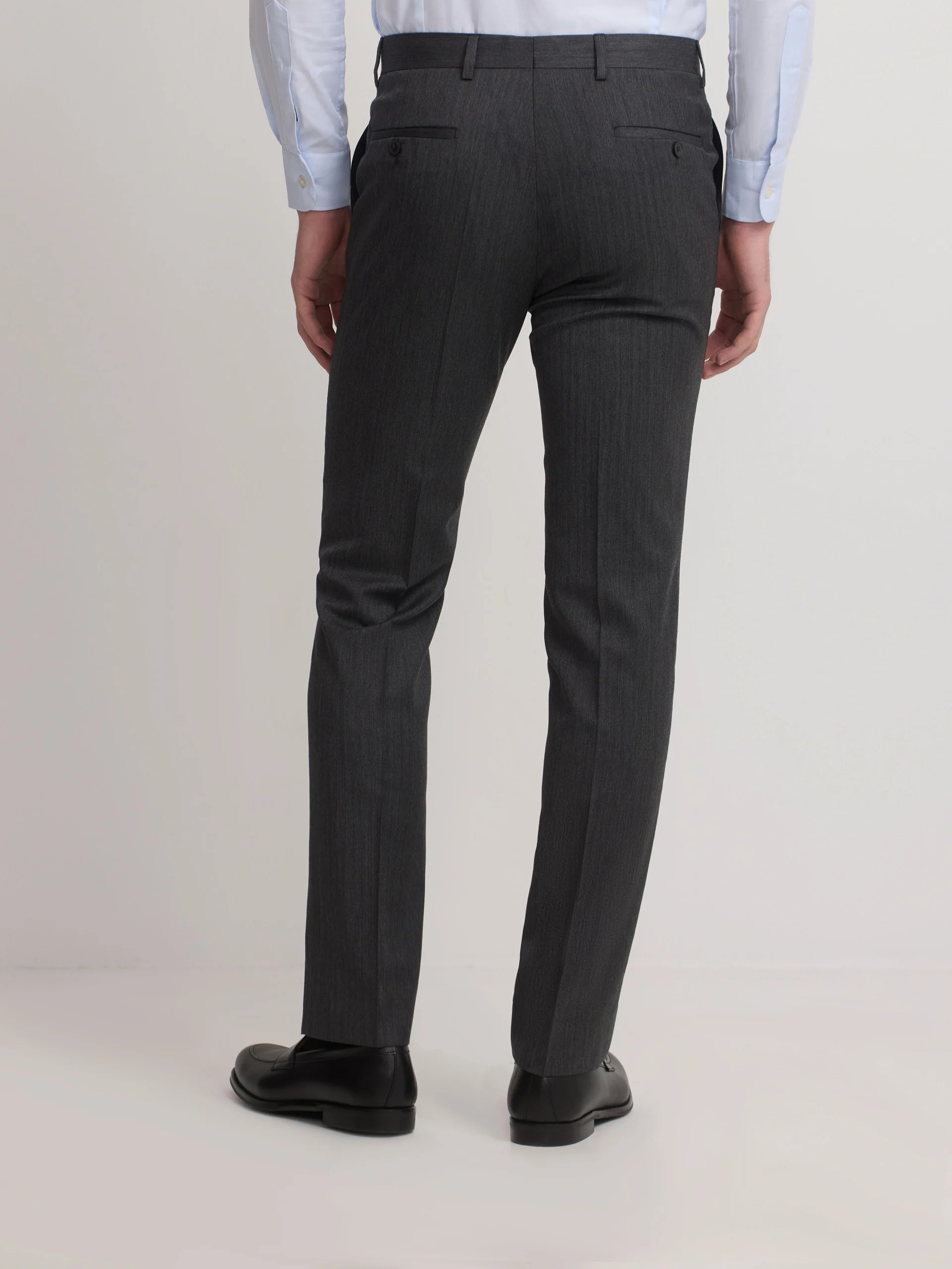 Pantalon traje clasico espiga gris - Image 4