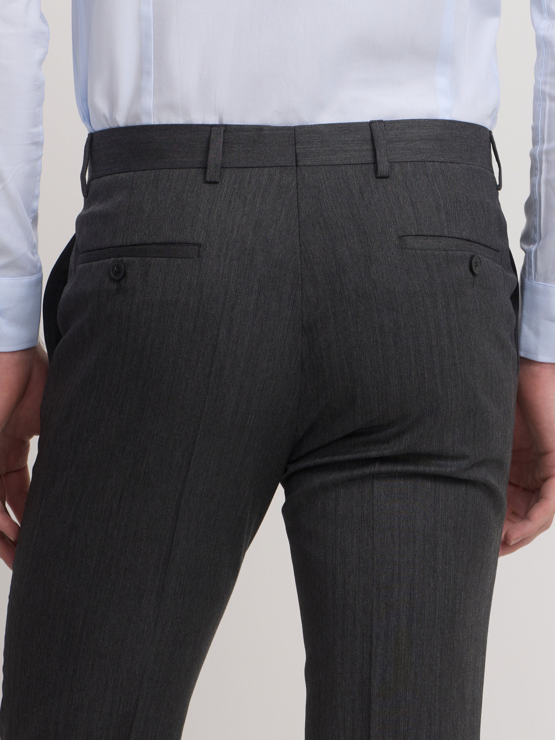Pantalon traje clasico espiga gris - Image 5