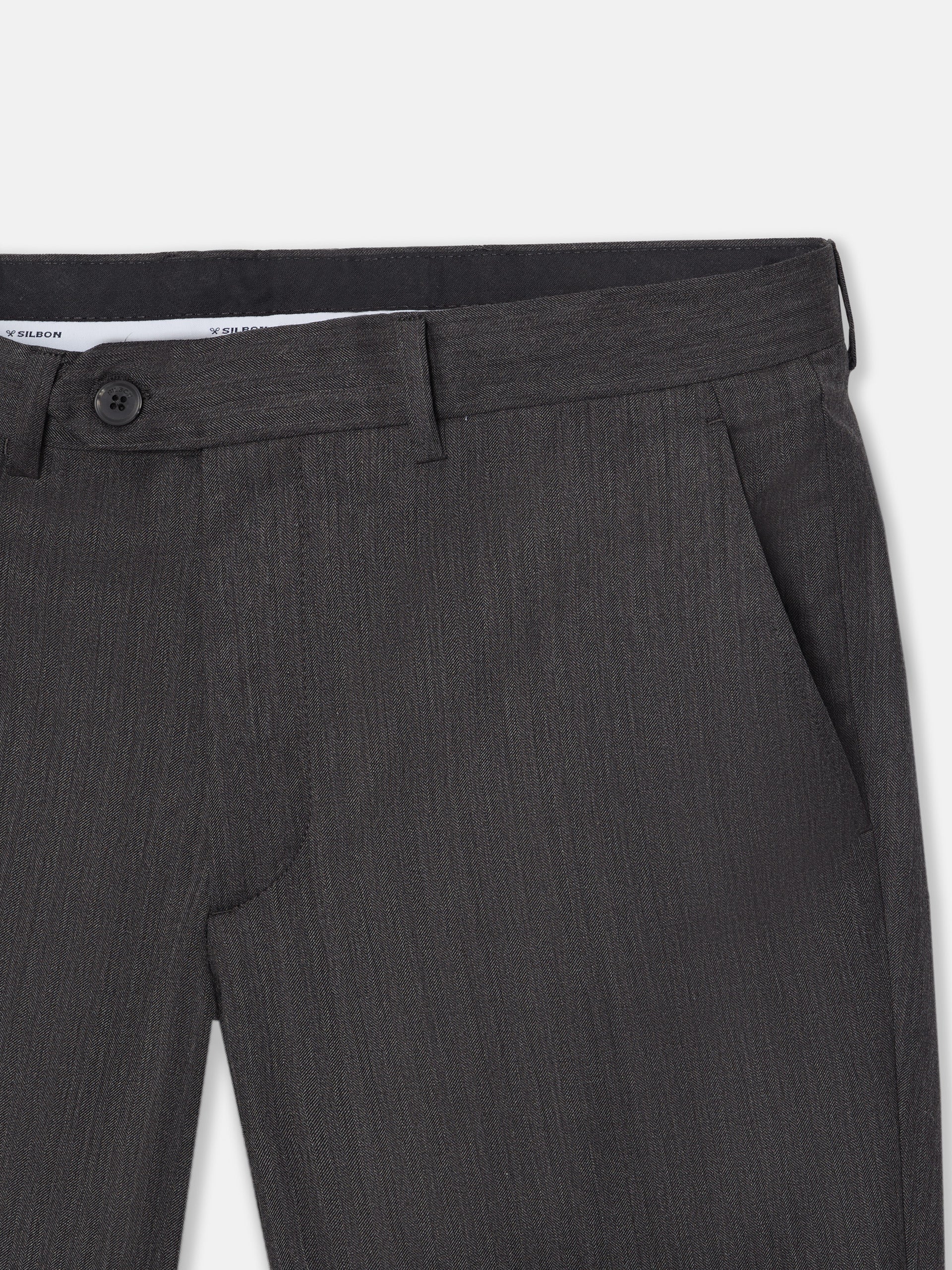 Pantalon traje clasico espiga gris - Image 9