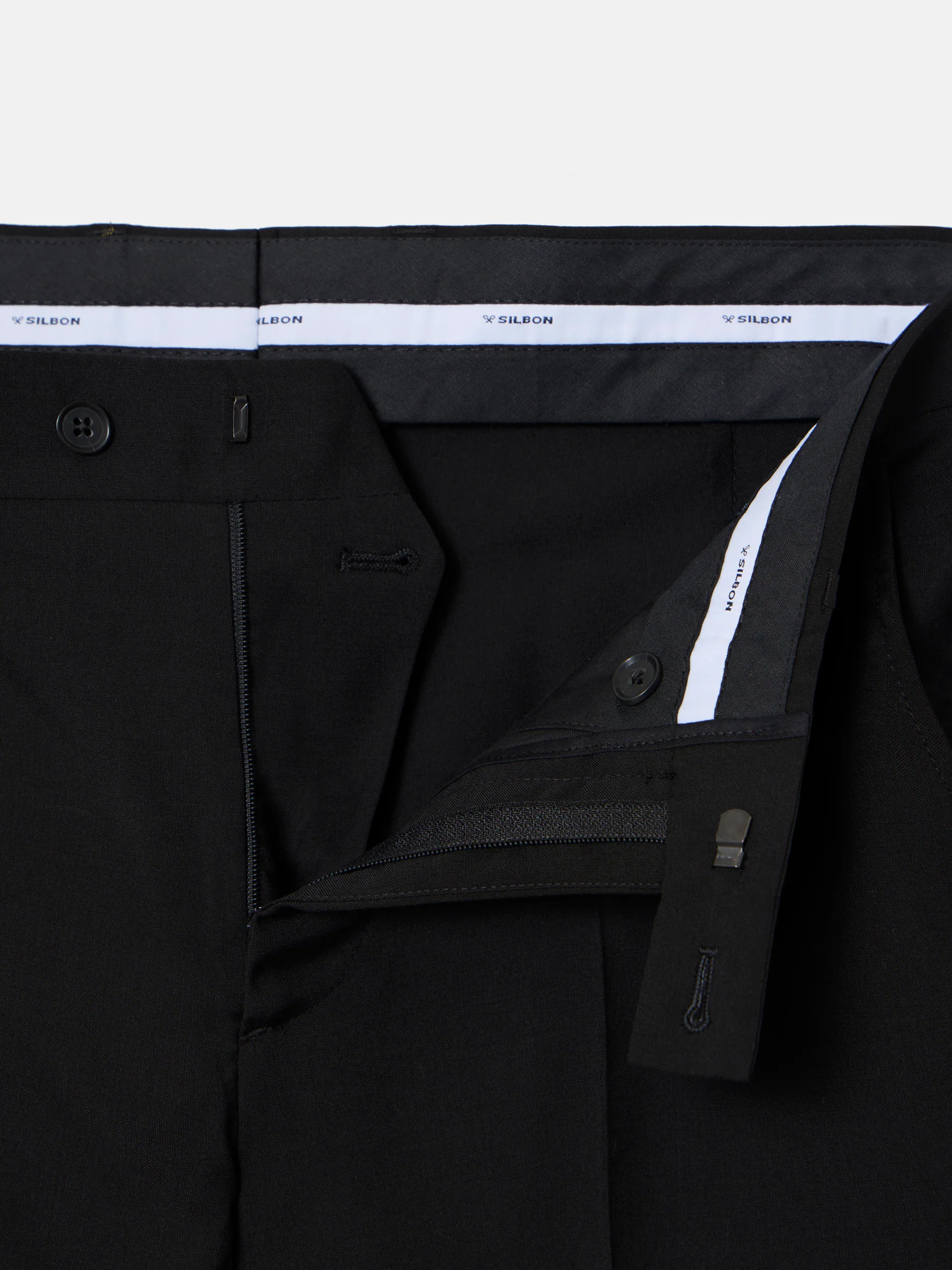 Pantalon traje clasico negro - Image 9
