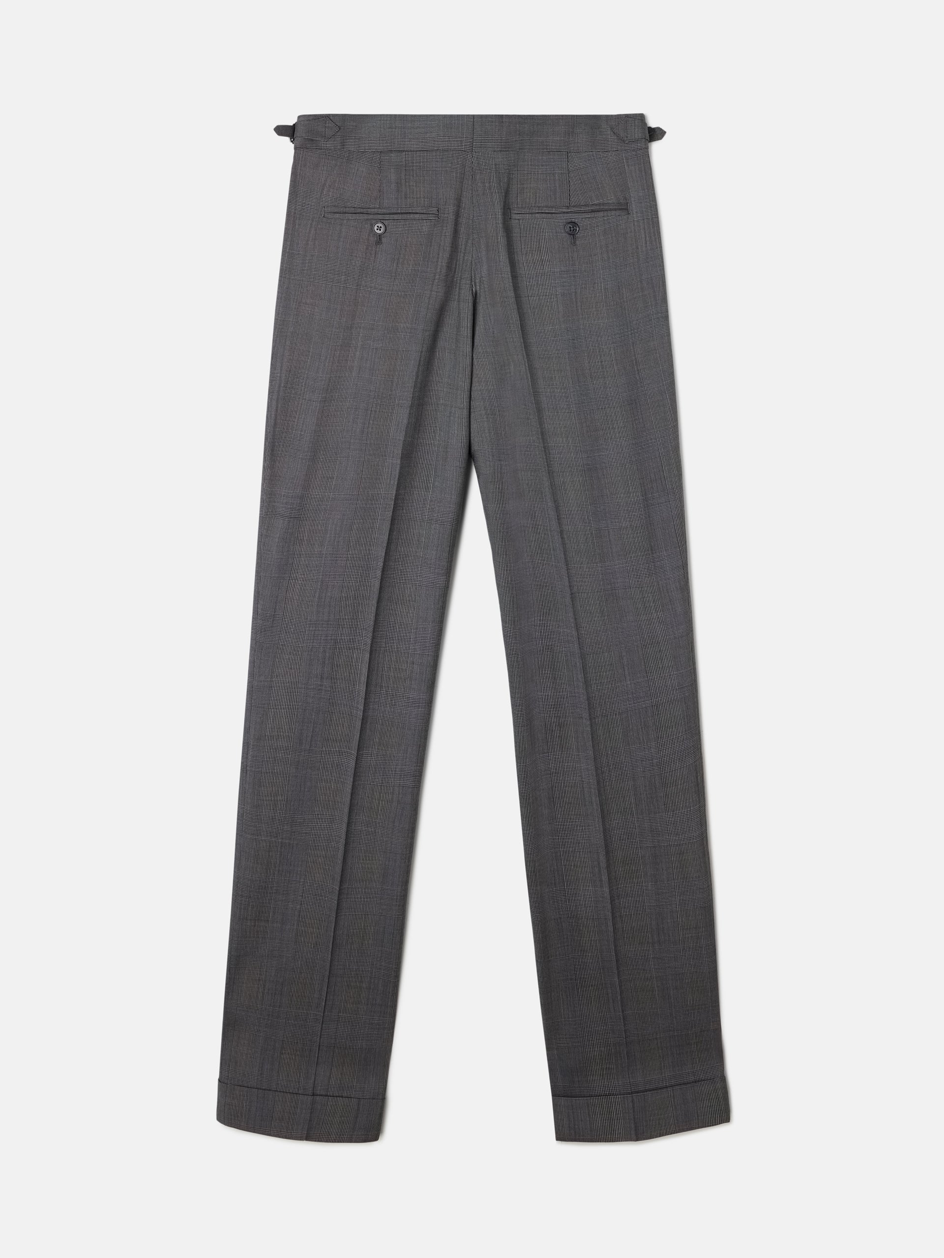 Pantalon traje clasico principe de gales gris - Image 10