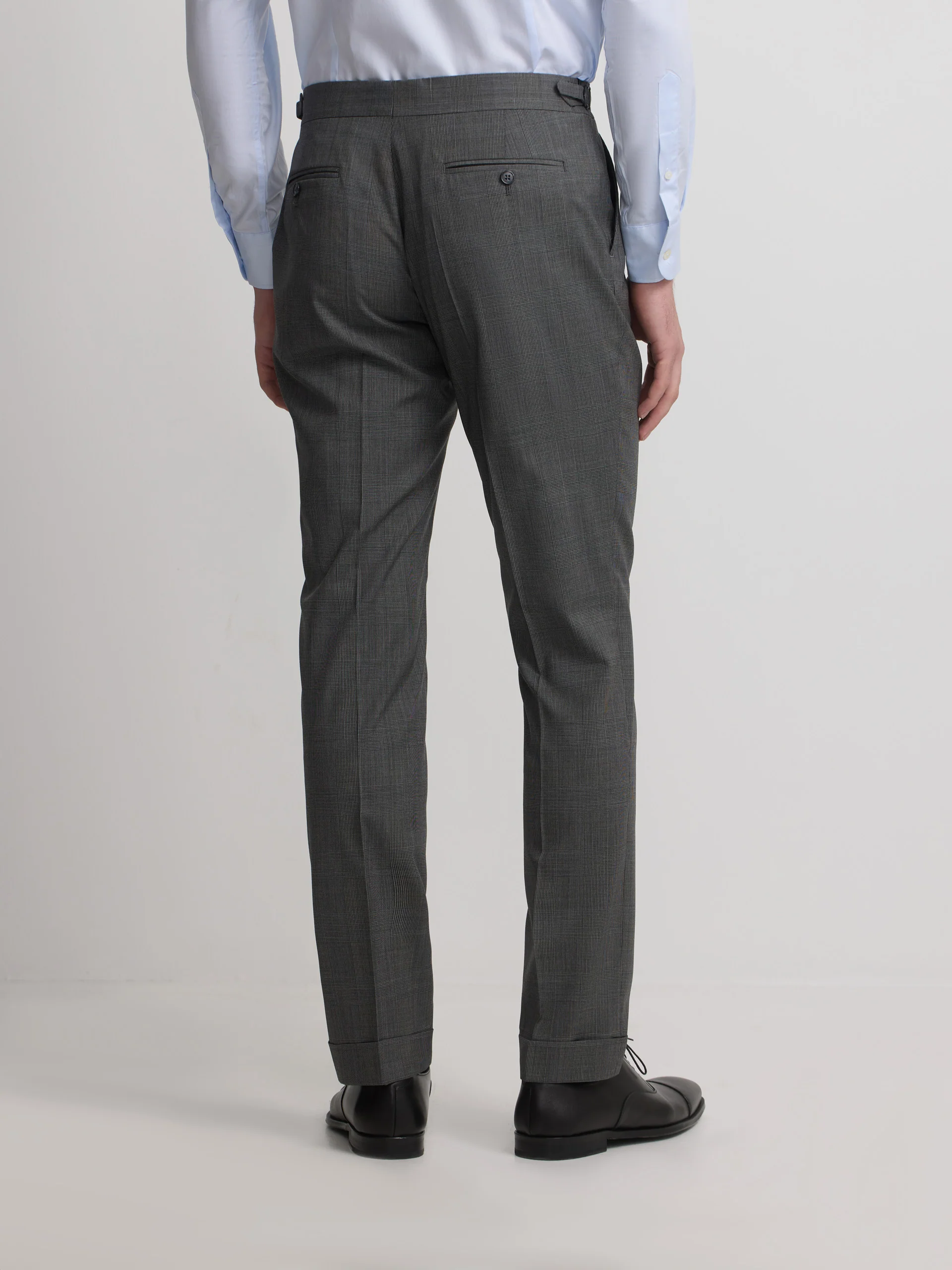 Pantalon traje clasico principe de gales gris - Image 6