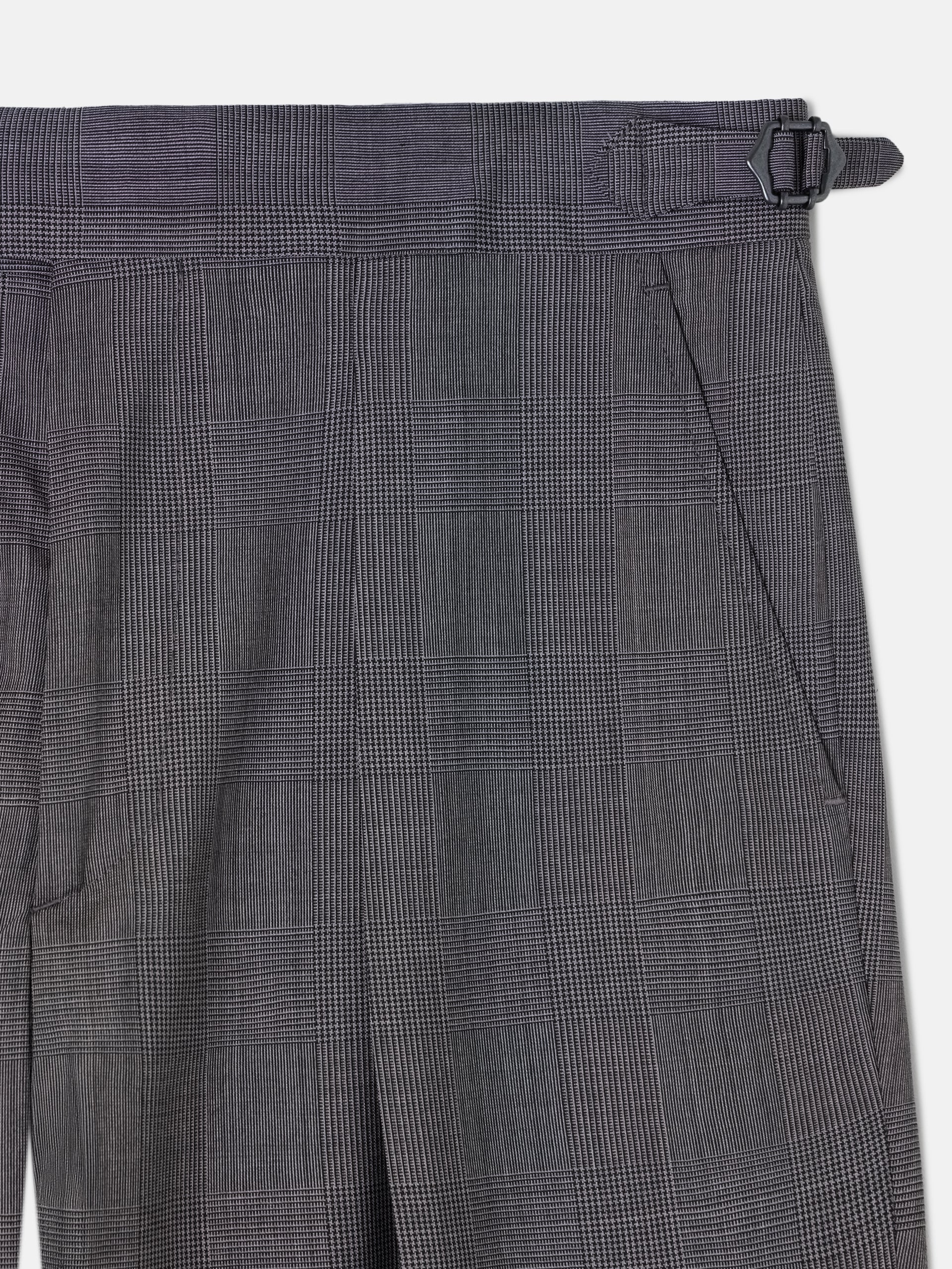 Pantalon traje clasico principe de gales gris - Image 7