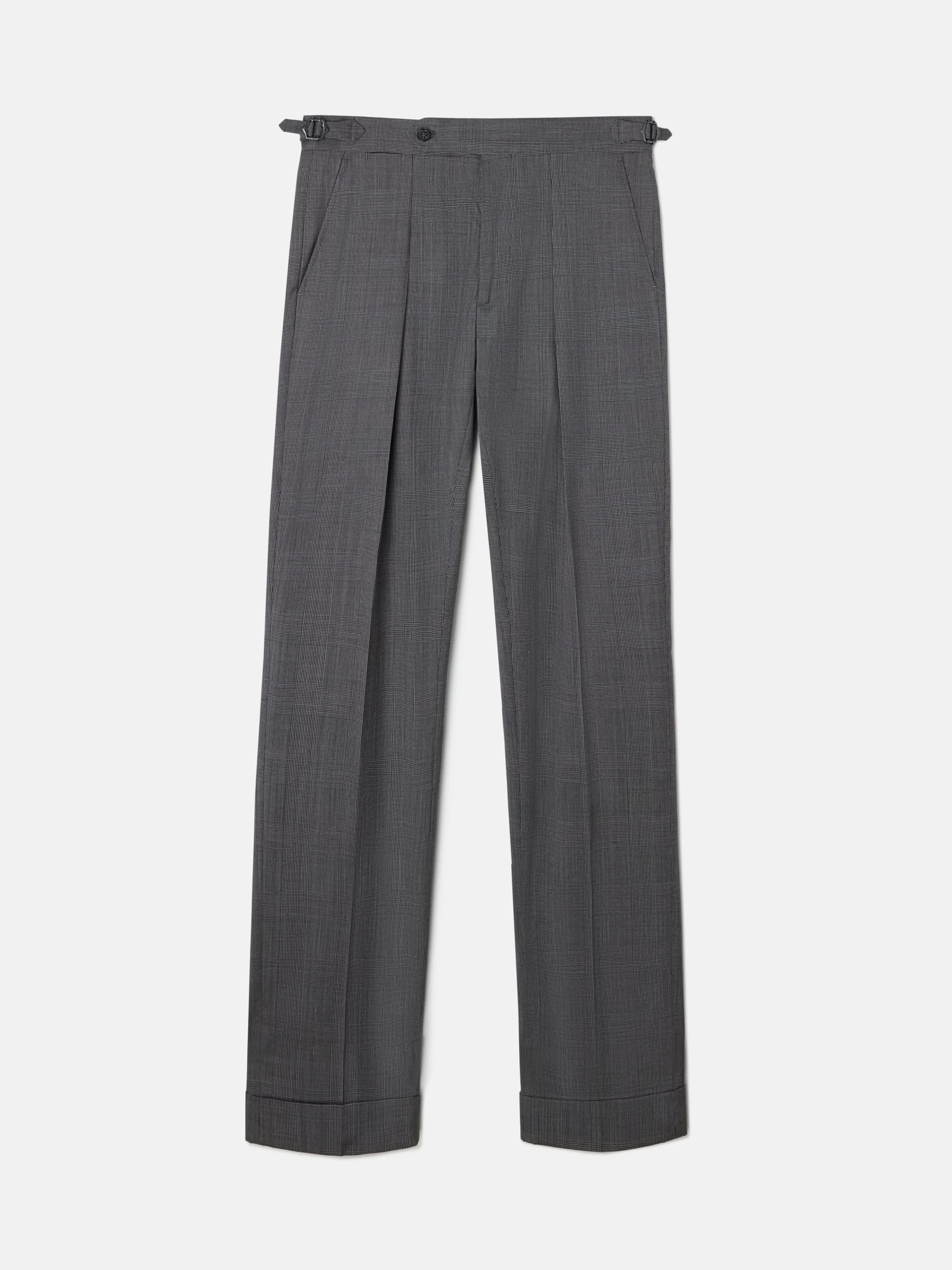 Pantalon traje clasico principe de gales gris - Image 8