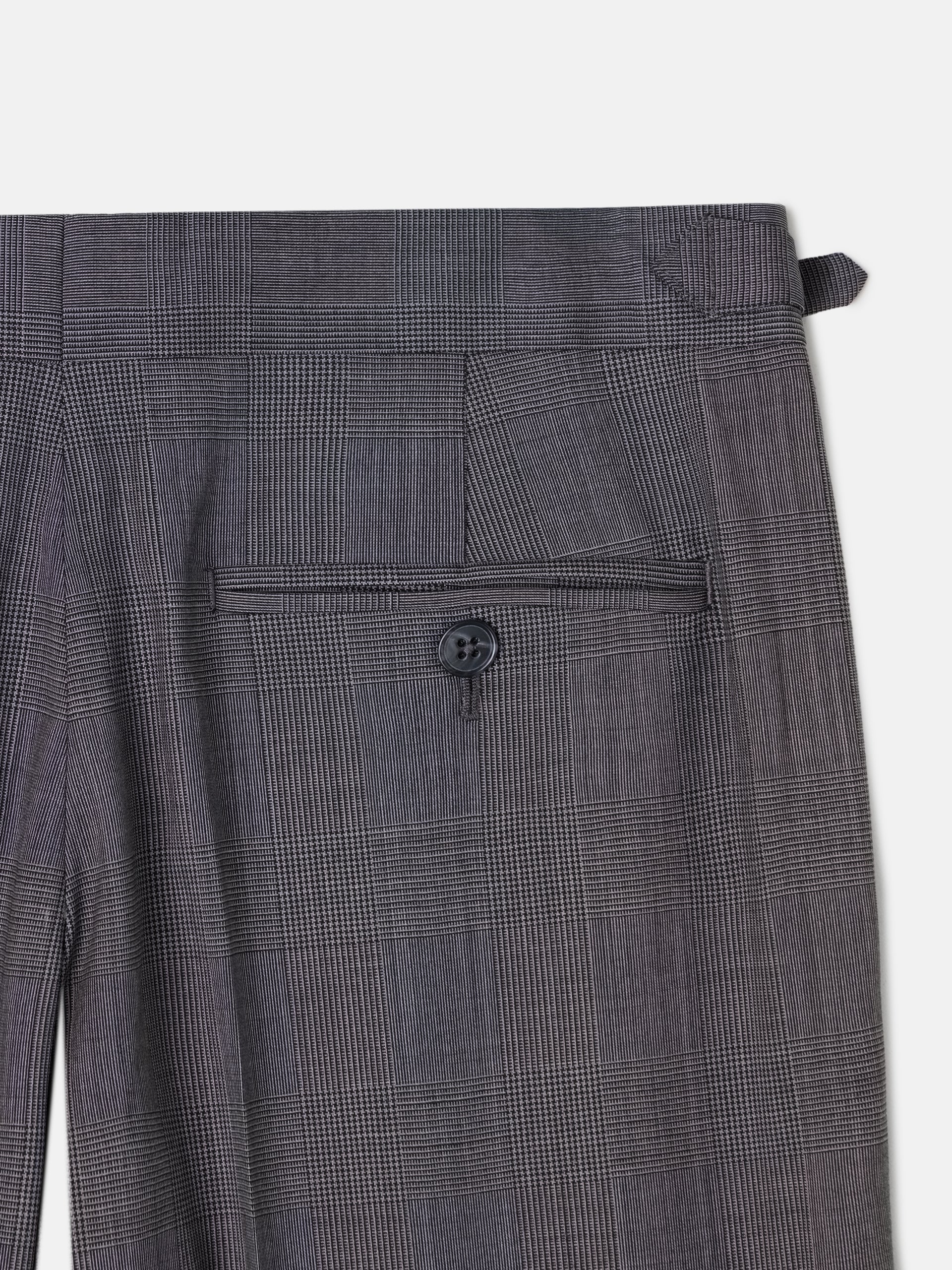 Pantalon traje clasico principe de gales gris - Image 9