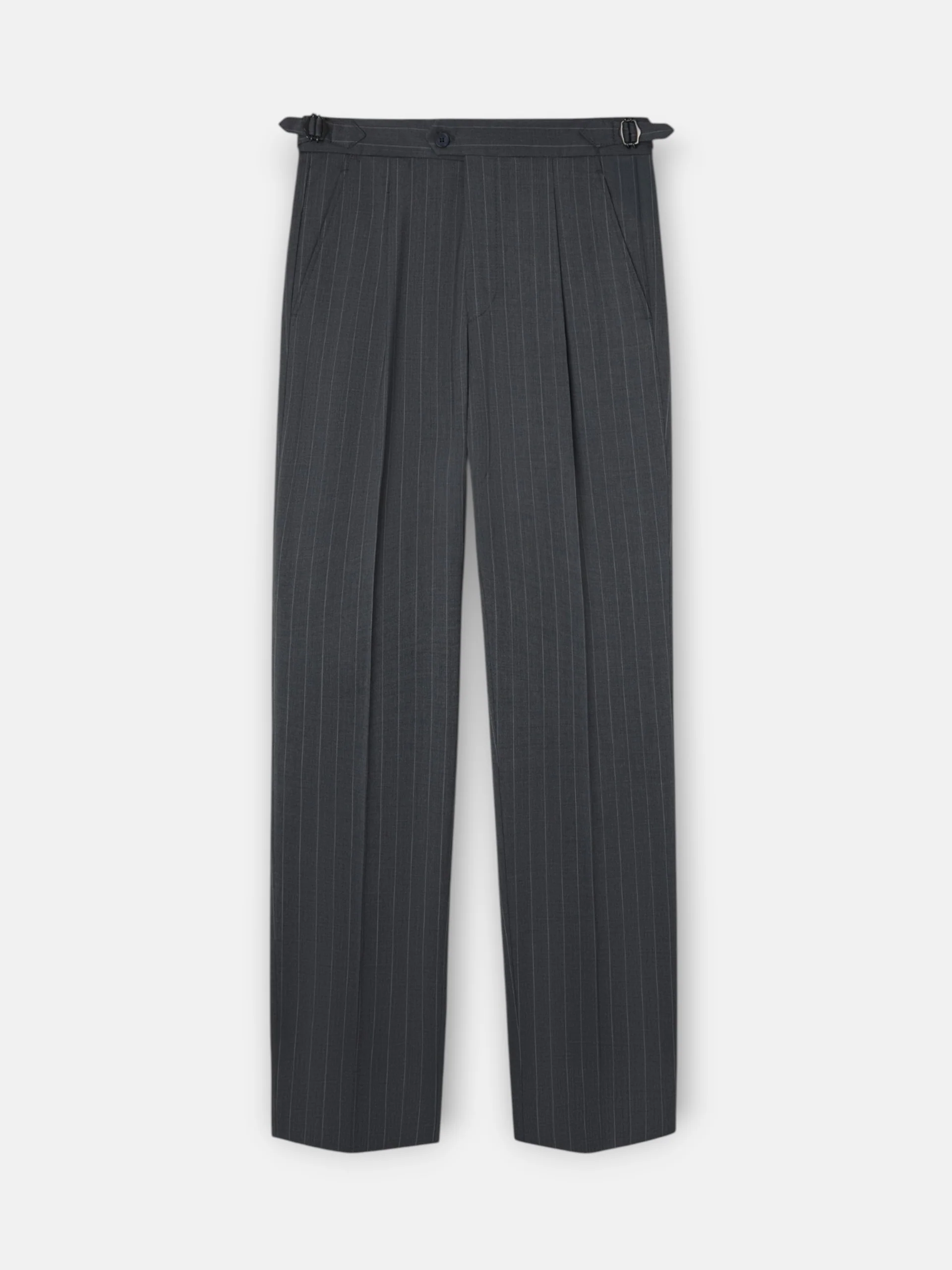 Pantalon traje cruzado raya diplomatica gris - Image 5