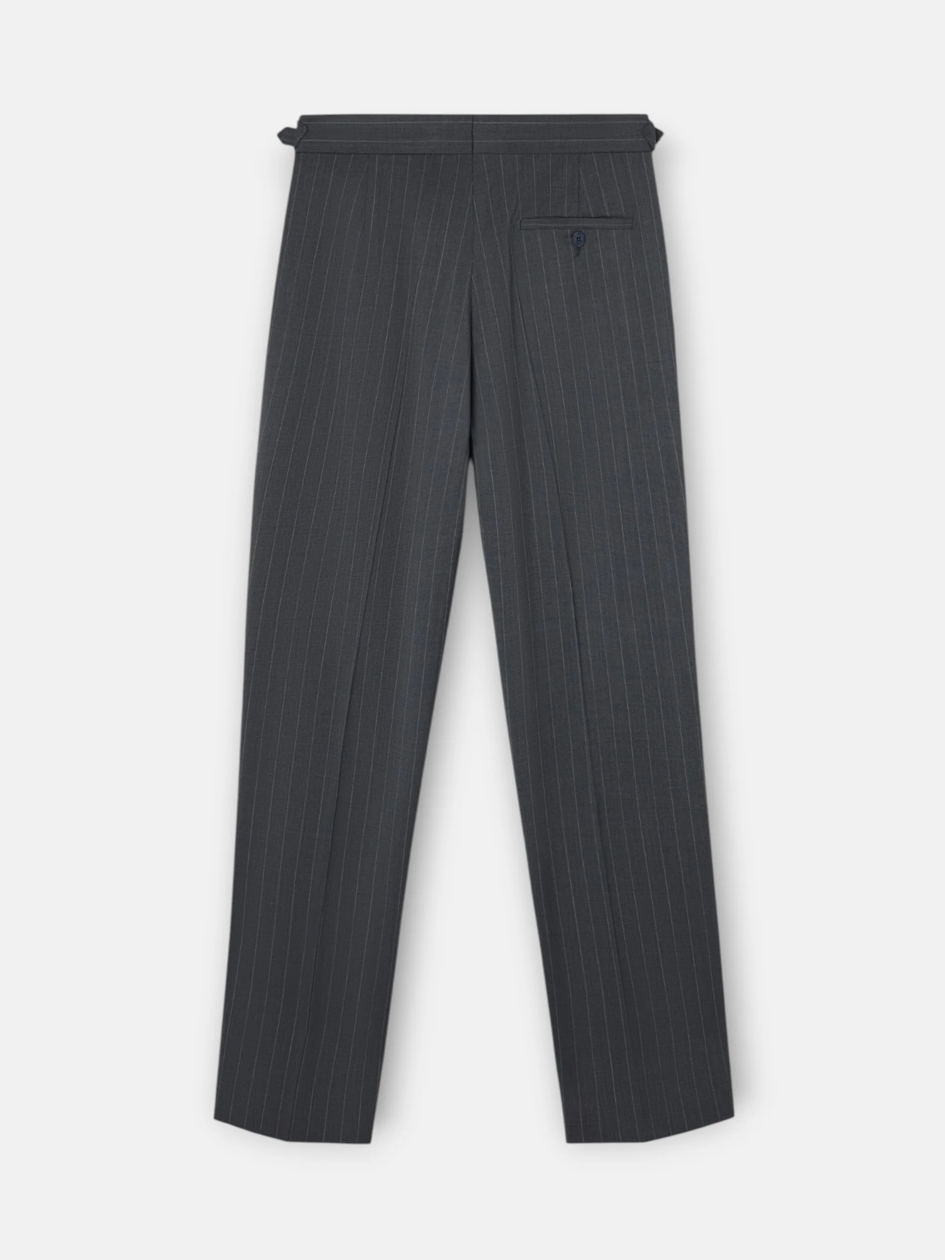 Pantalon traje cruzado raya diplomatica gris - Image 8
