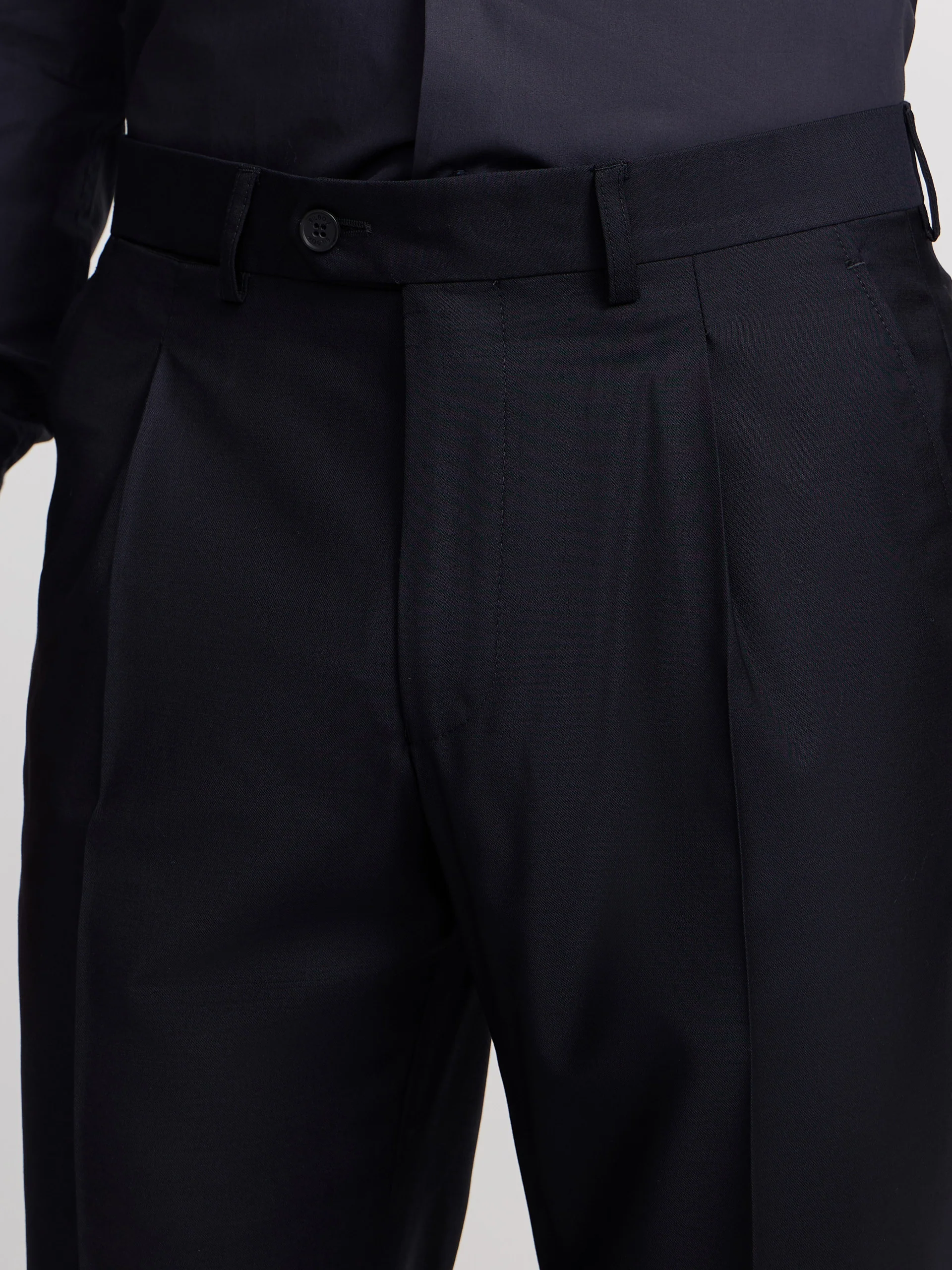 Pantalon traje cruzado stretch navy - Image 13