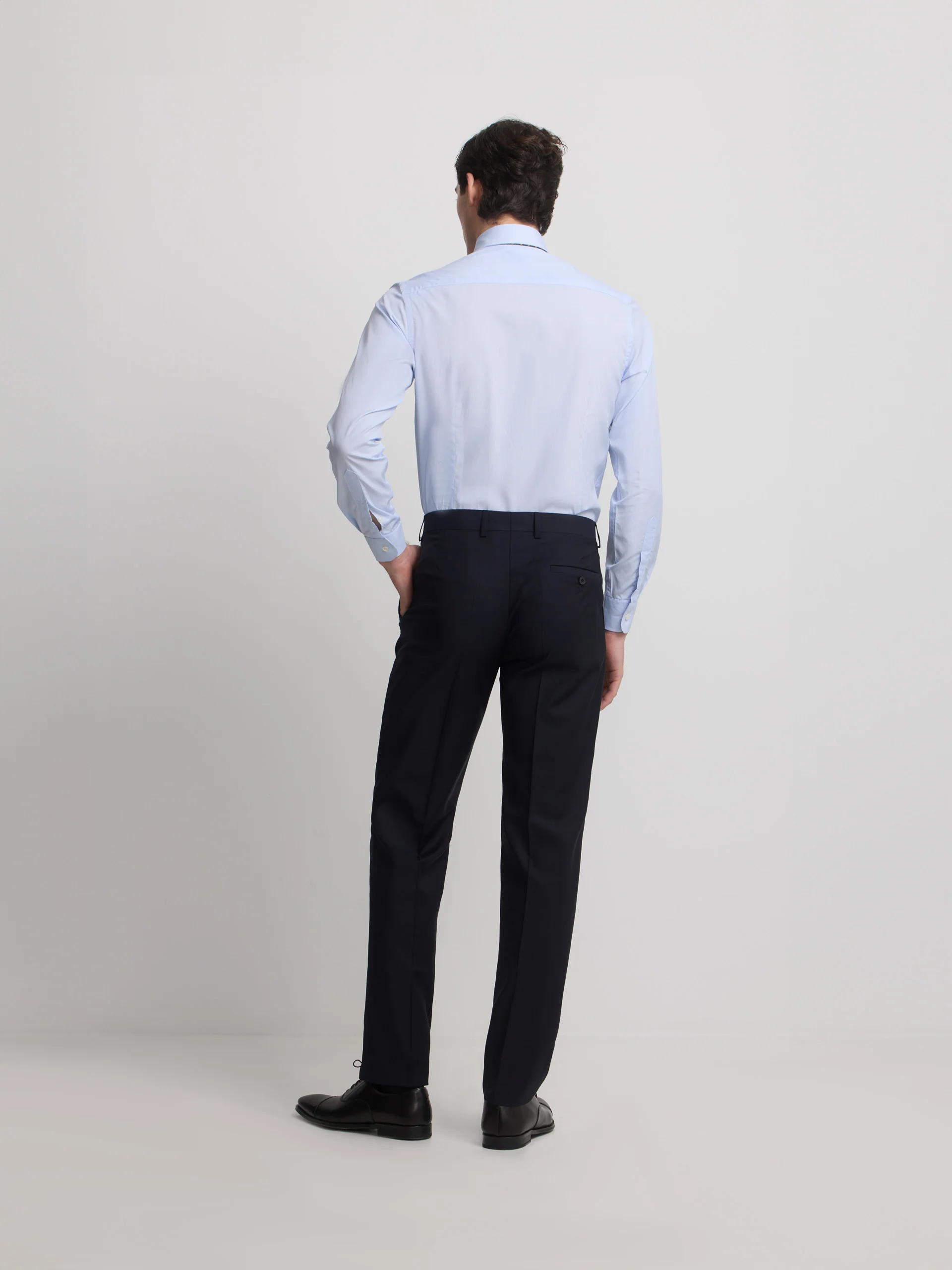Pantalon traje cruzado stretch navy - Image 4