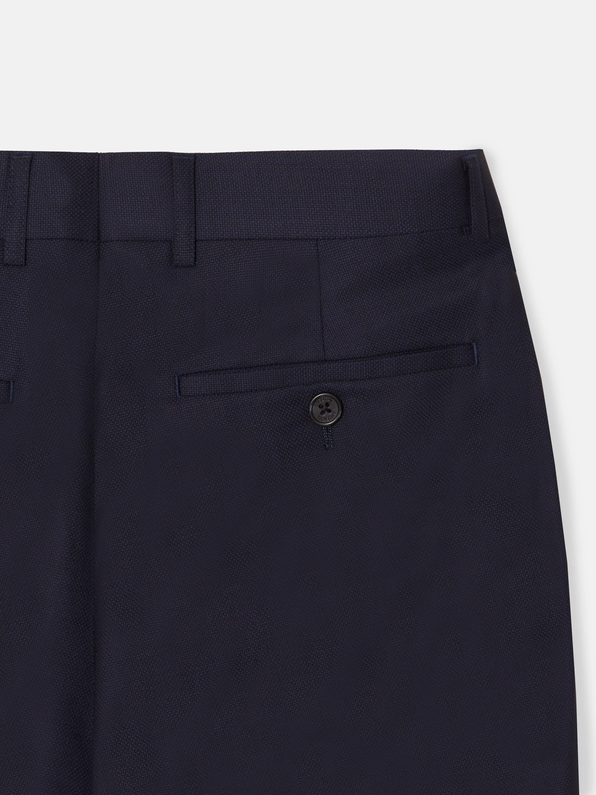 Pantalon traje estructura azul marino - Image 10