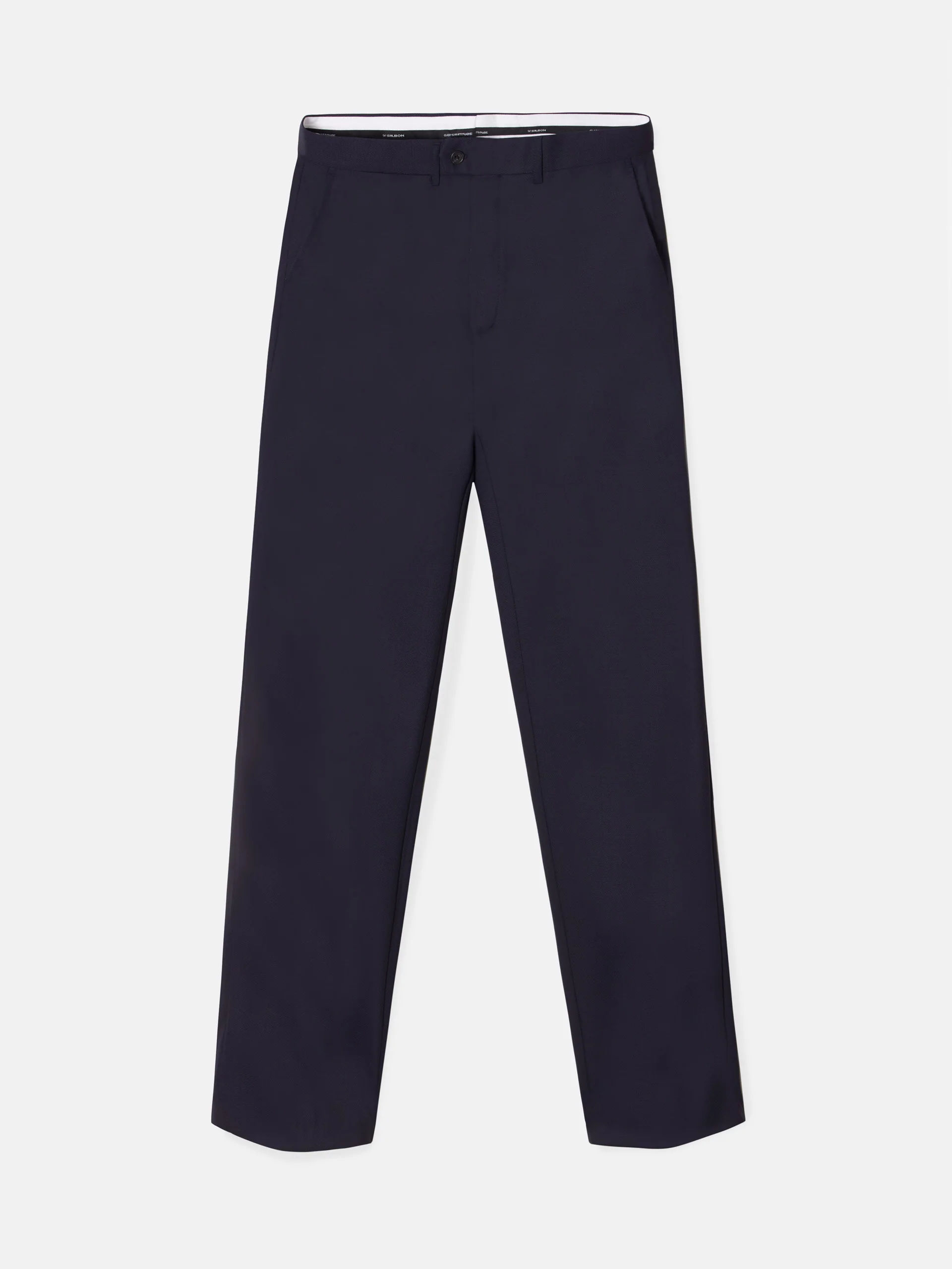 Pantalon traje estructura azul marino - Image 11