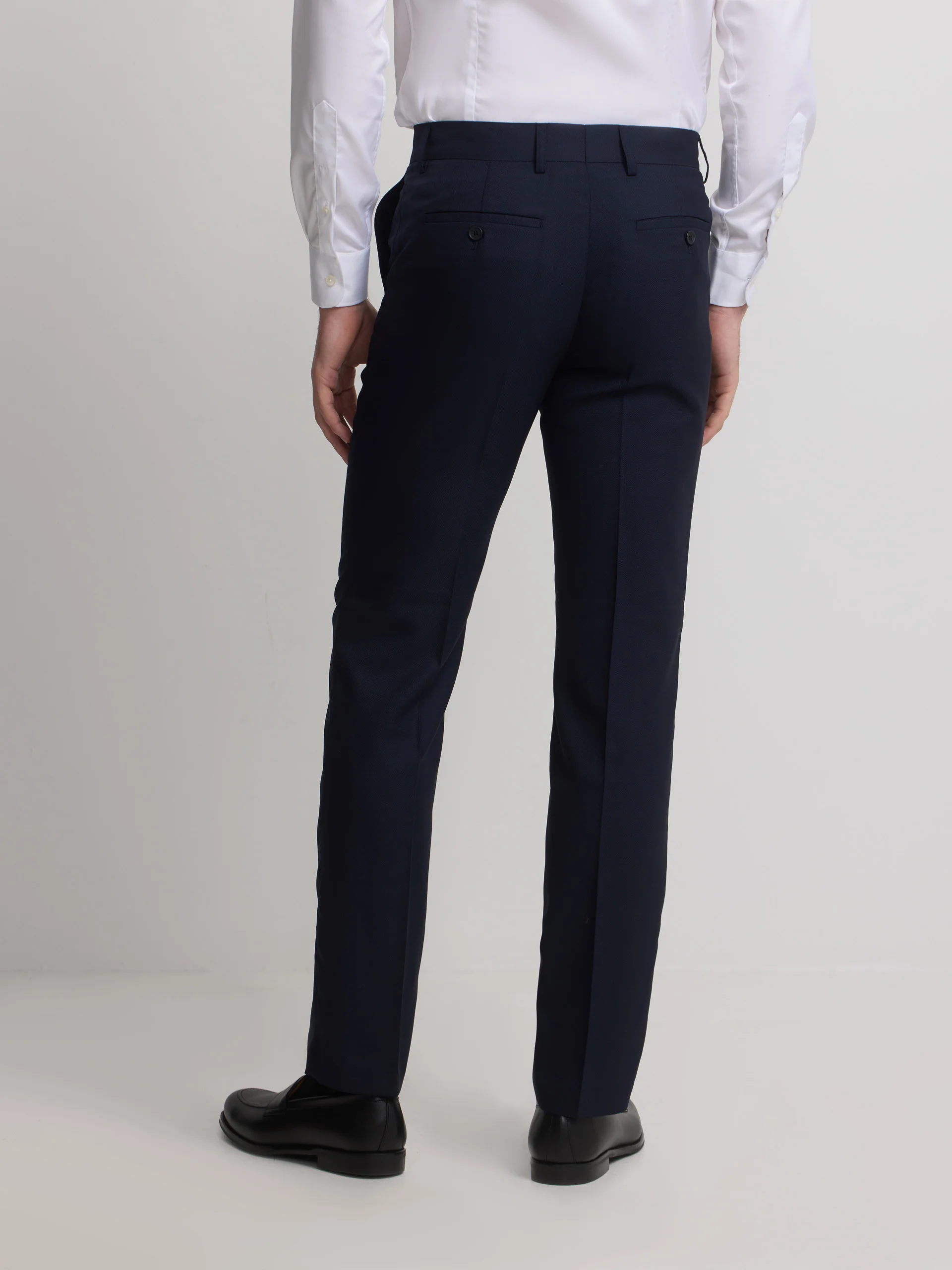 Pantalon traje estructura azul marino - Image 6