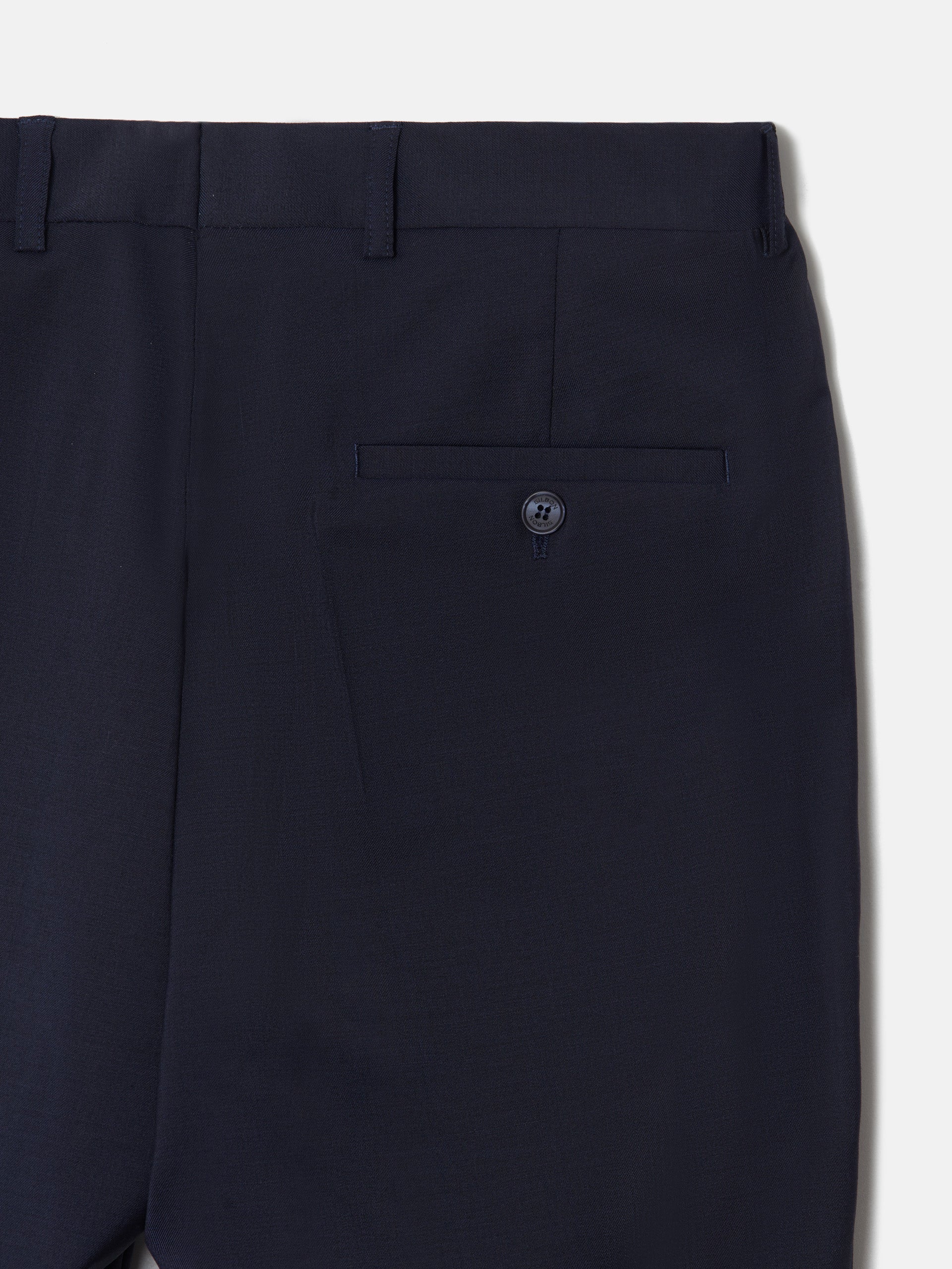 Pantalon traje natural stretch azul claro - Image 10