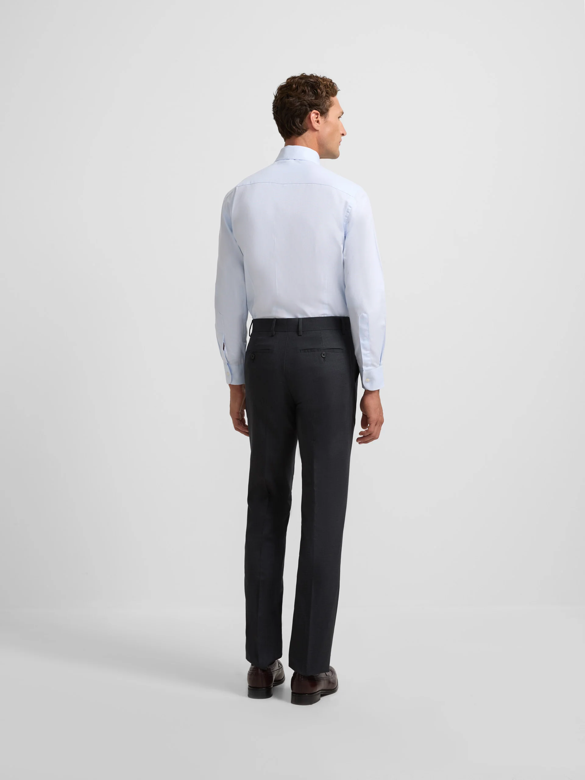 Pantalon traje natural stretch gris - Image 4