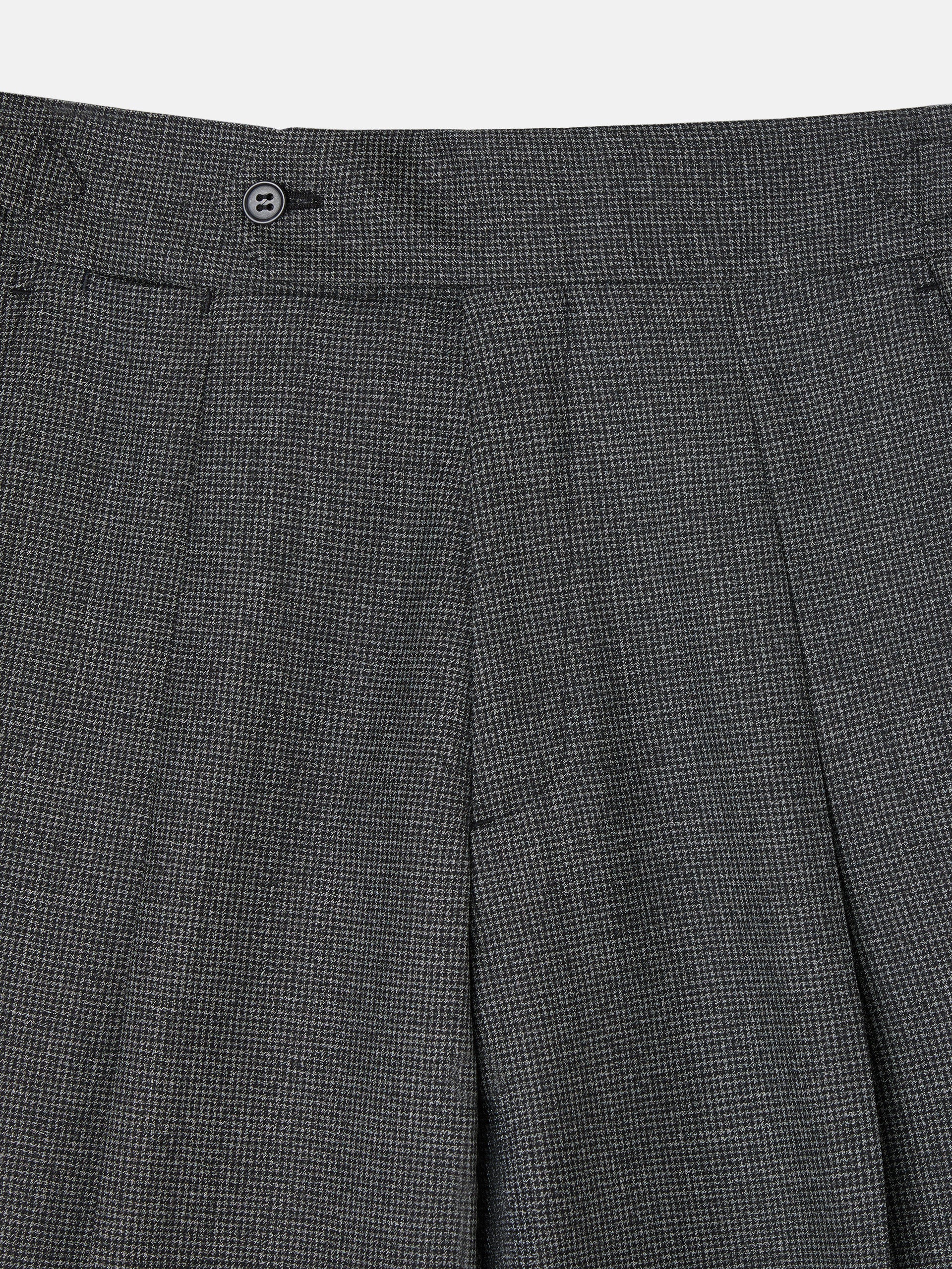 Pantalon traje pata de gallo gris - Image 7