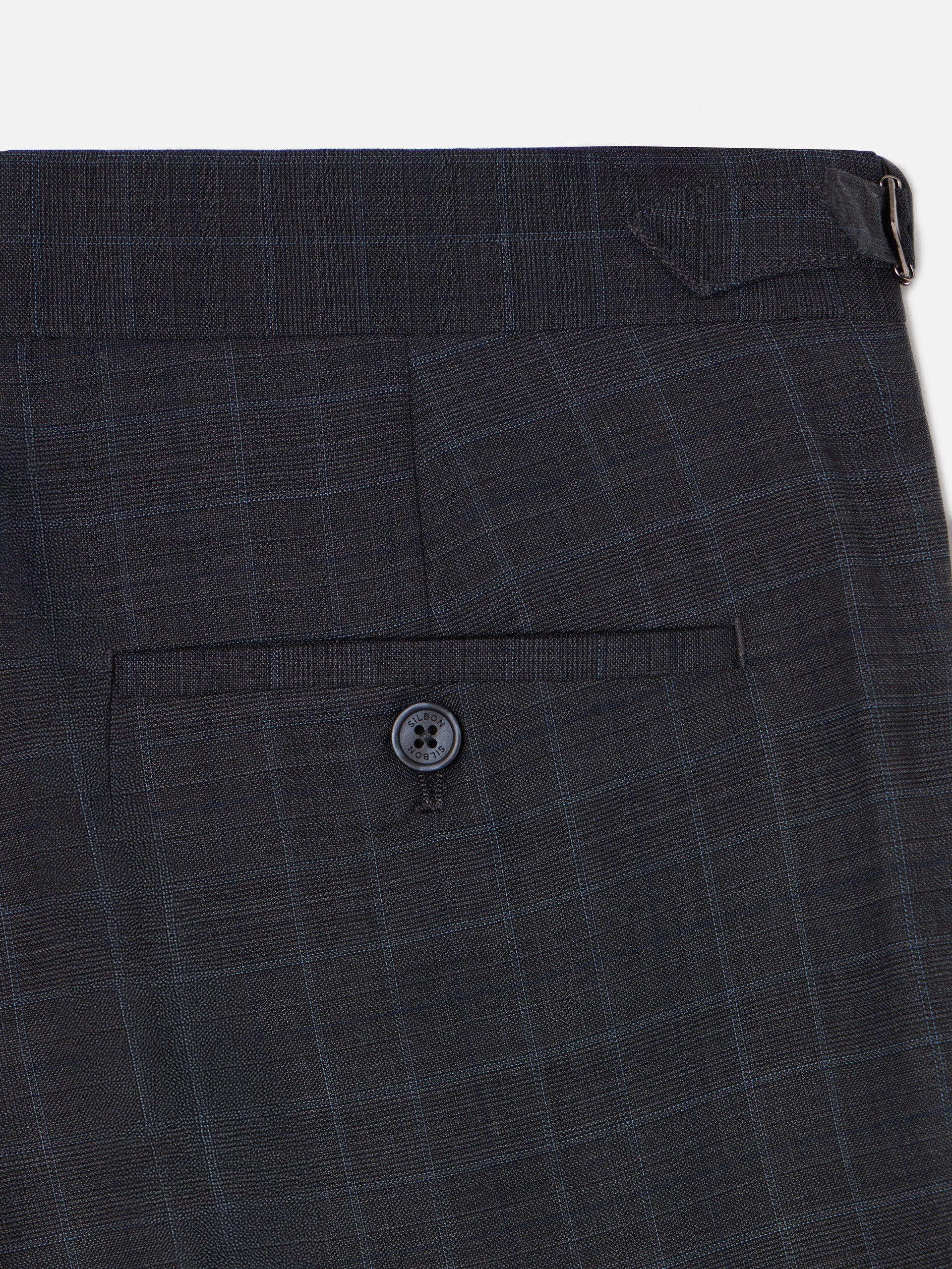 Pantalon traje principe de gales gris - Image 12