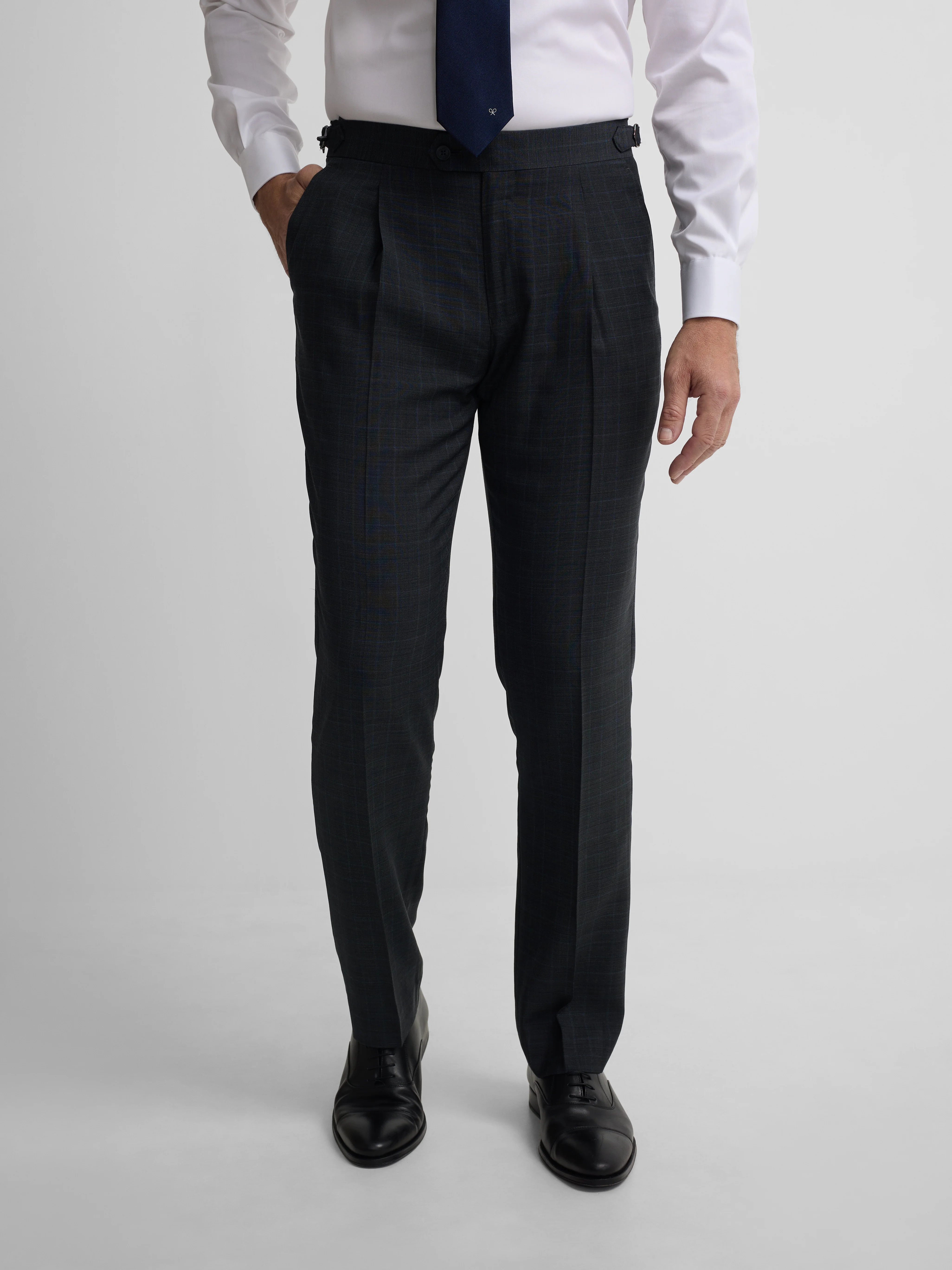 Pantalon traje principe de gales gris - Image 4