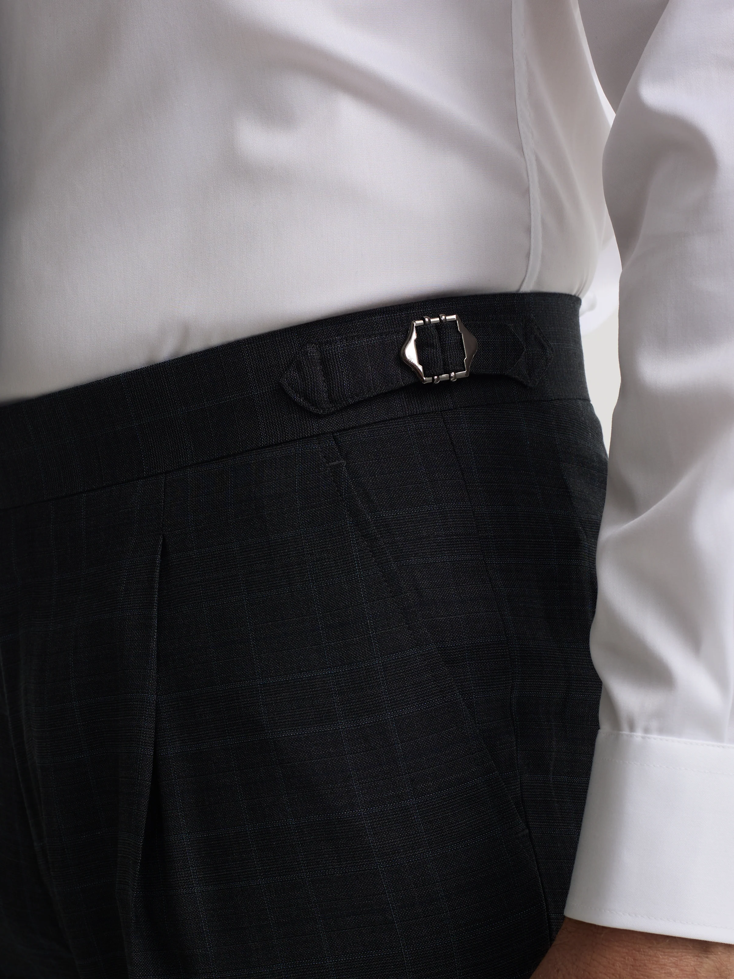 Pantalon traje principe de gales gris - Image 7