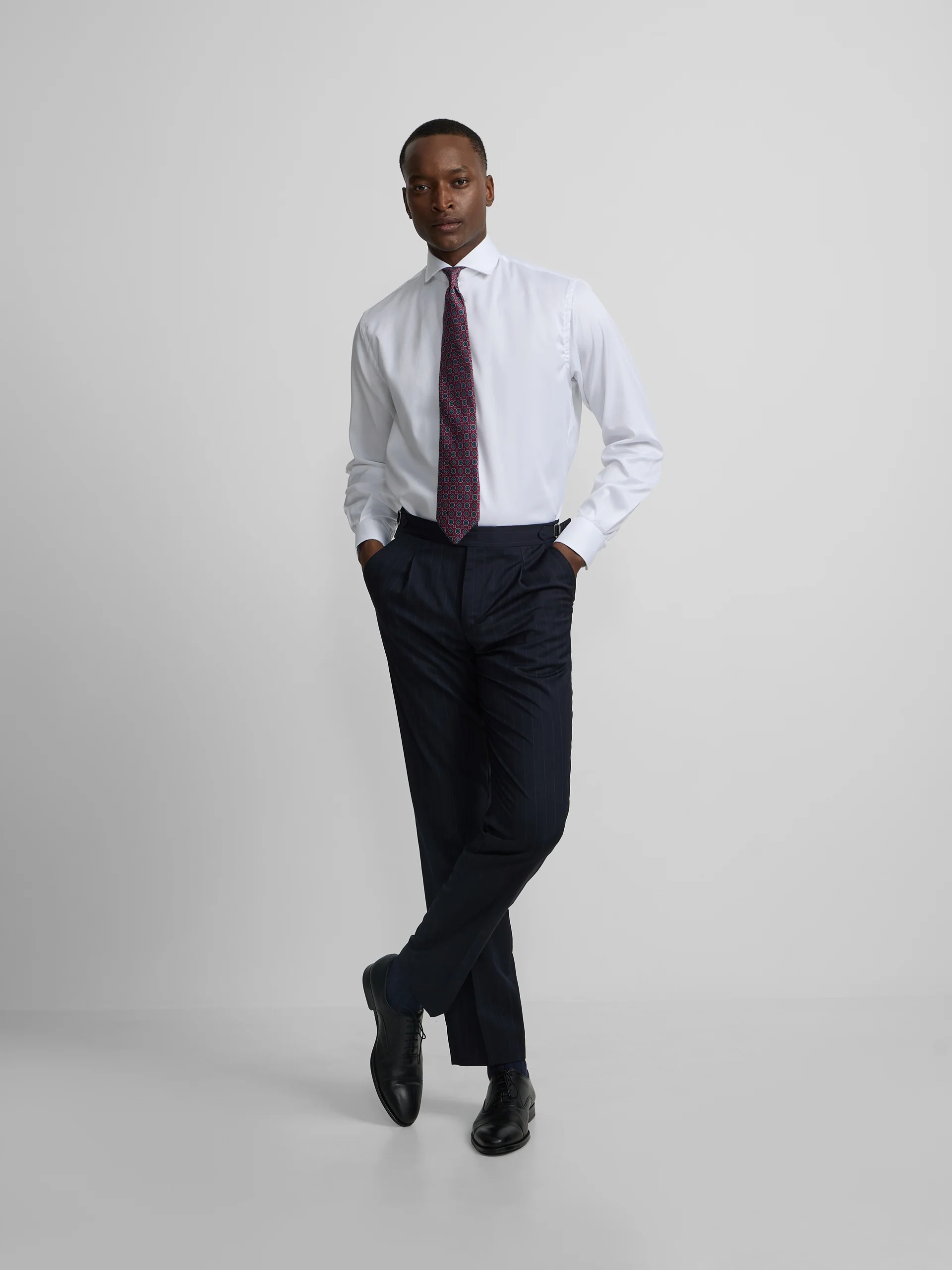 Pantalon traje raya diplomatica azul marino - Image 2