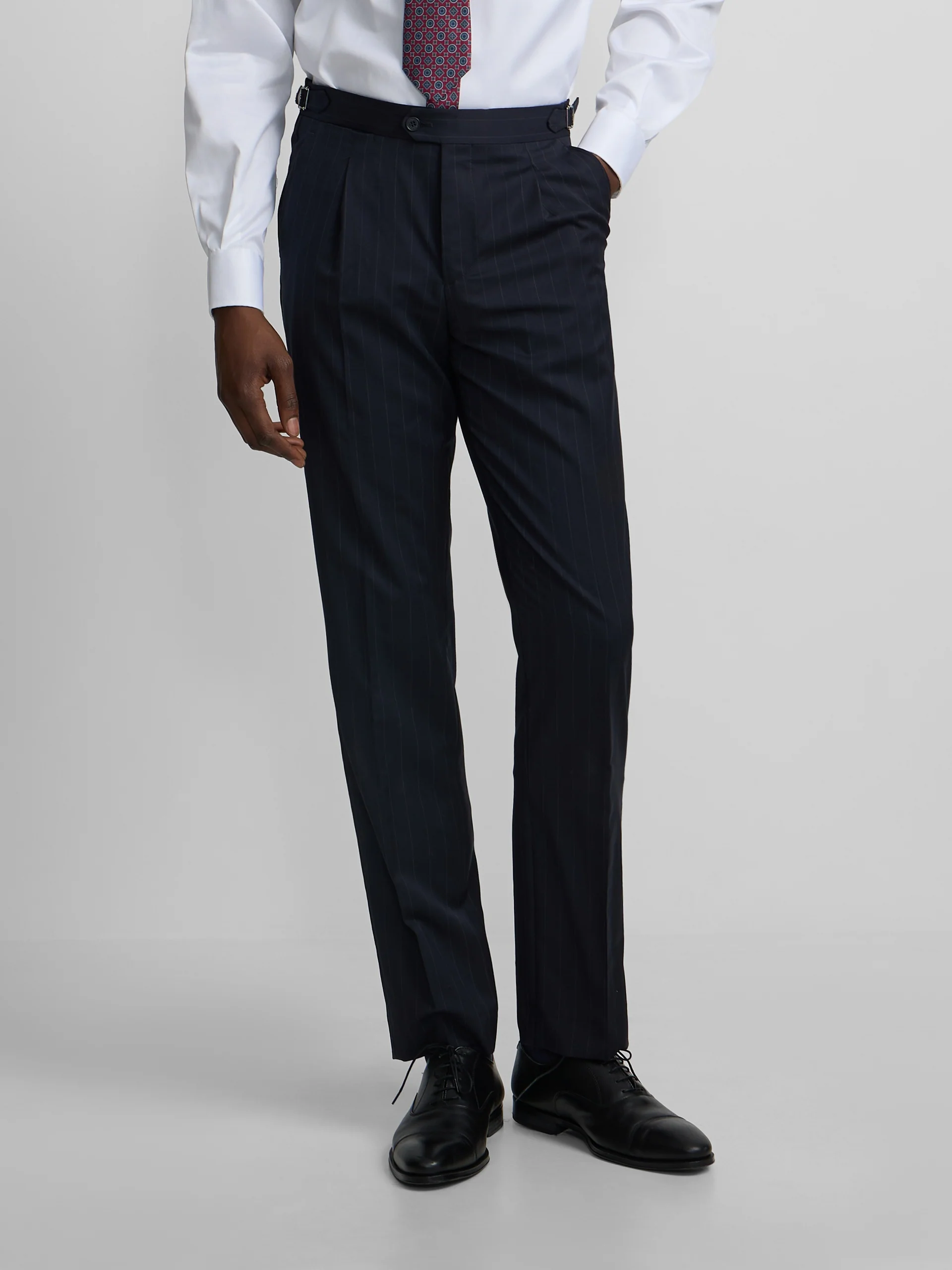 Pantalon traje raya diplomatica azul marino - Image 4