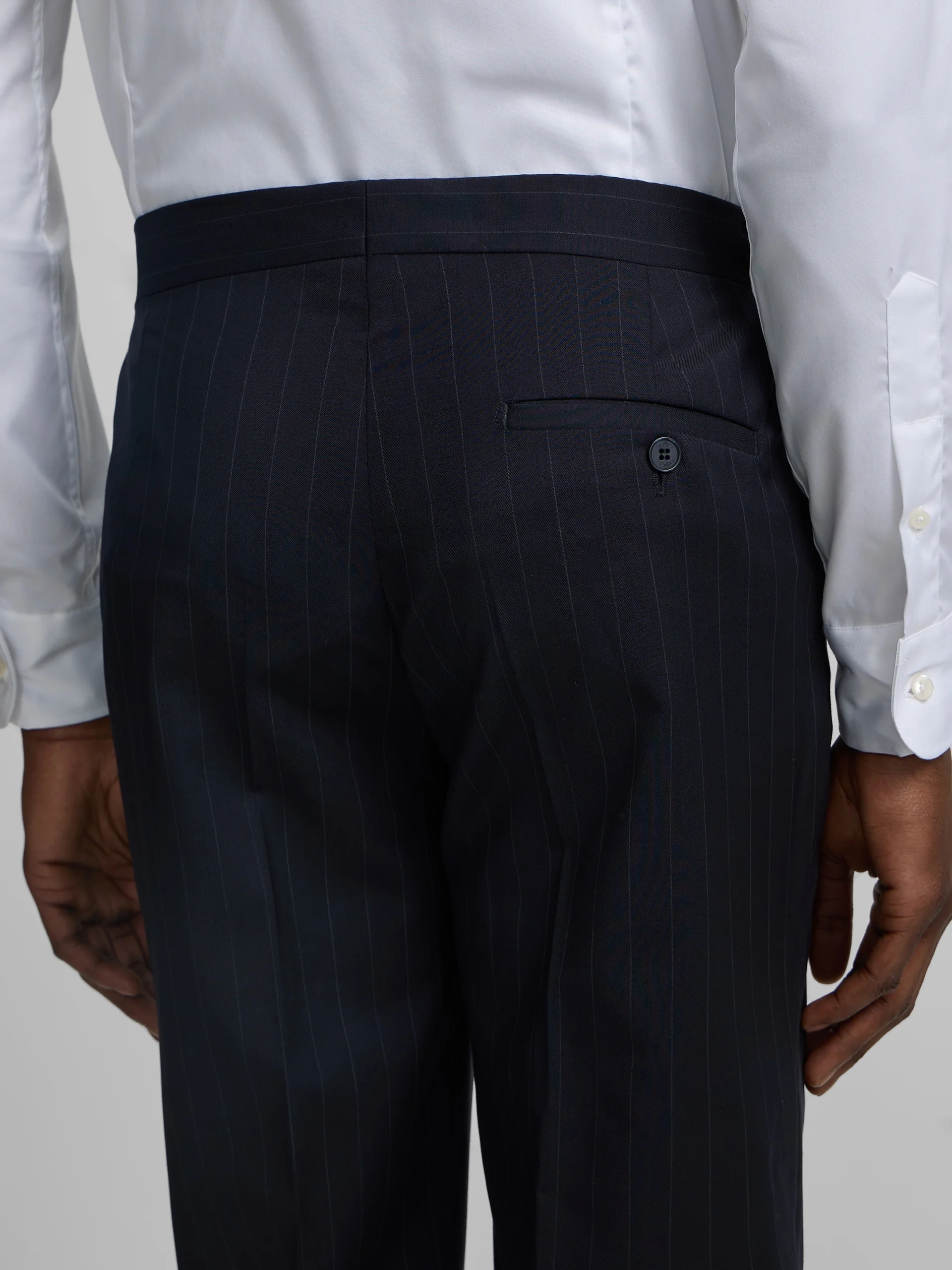 Pantalon traje raya diplomatica azul marino - Image 6