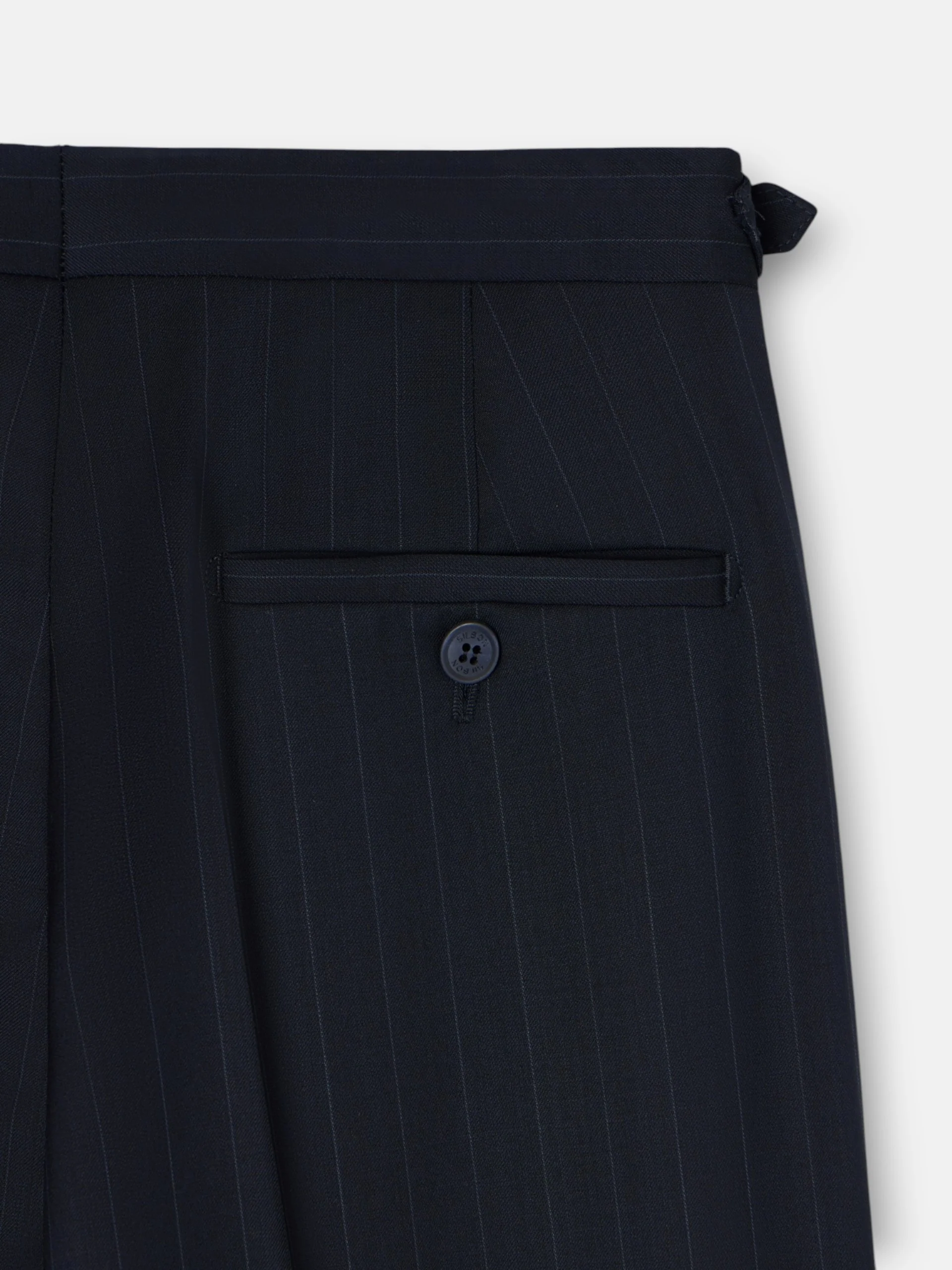 Pantalon traje raya diplomatica azul marino - Image 9