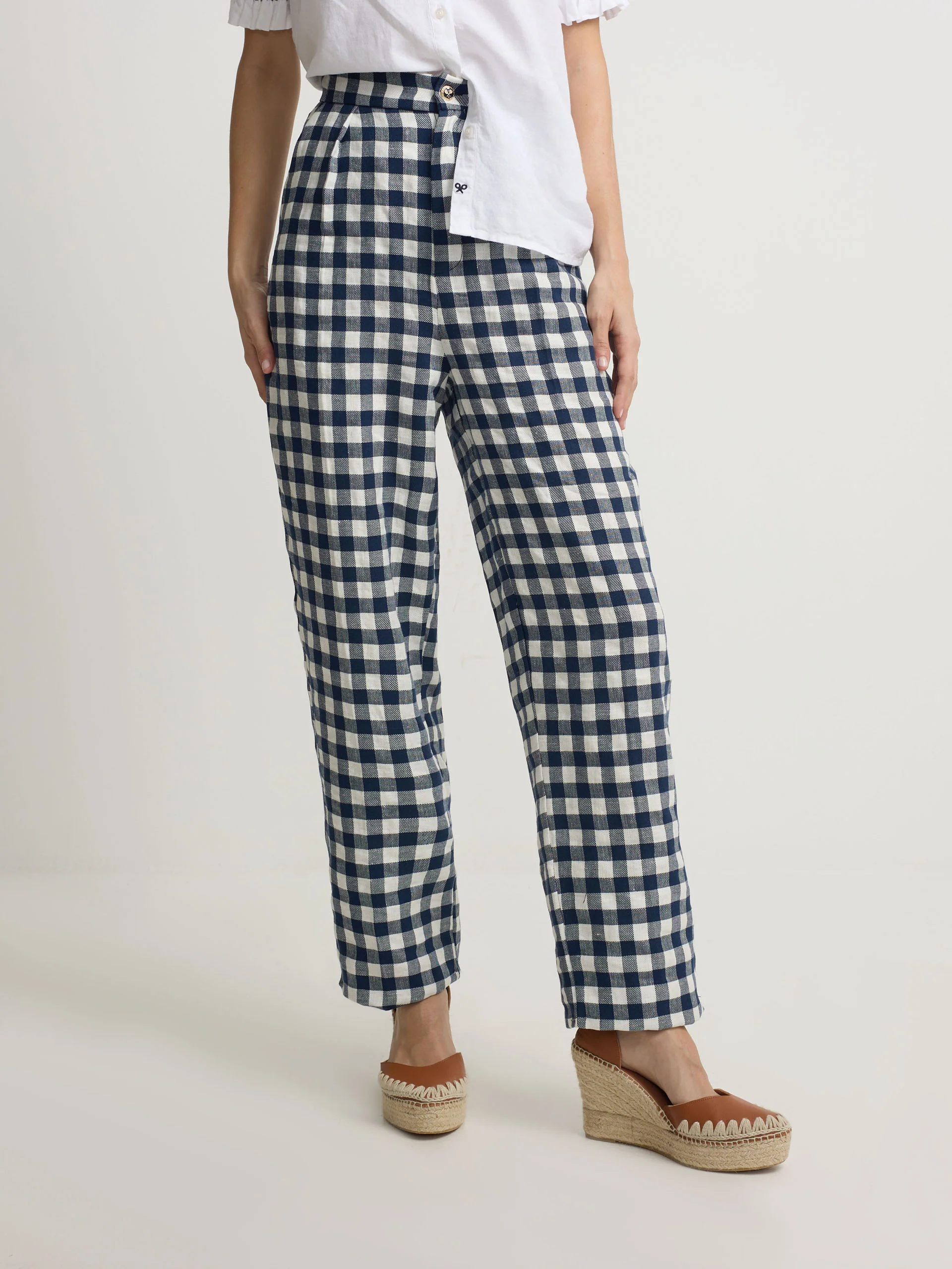 Pantalon trebilla vichy marino - Image 4